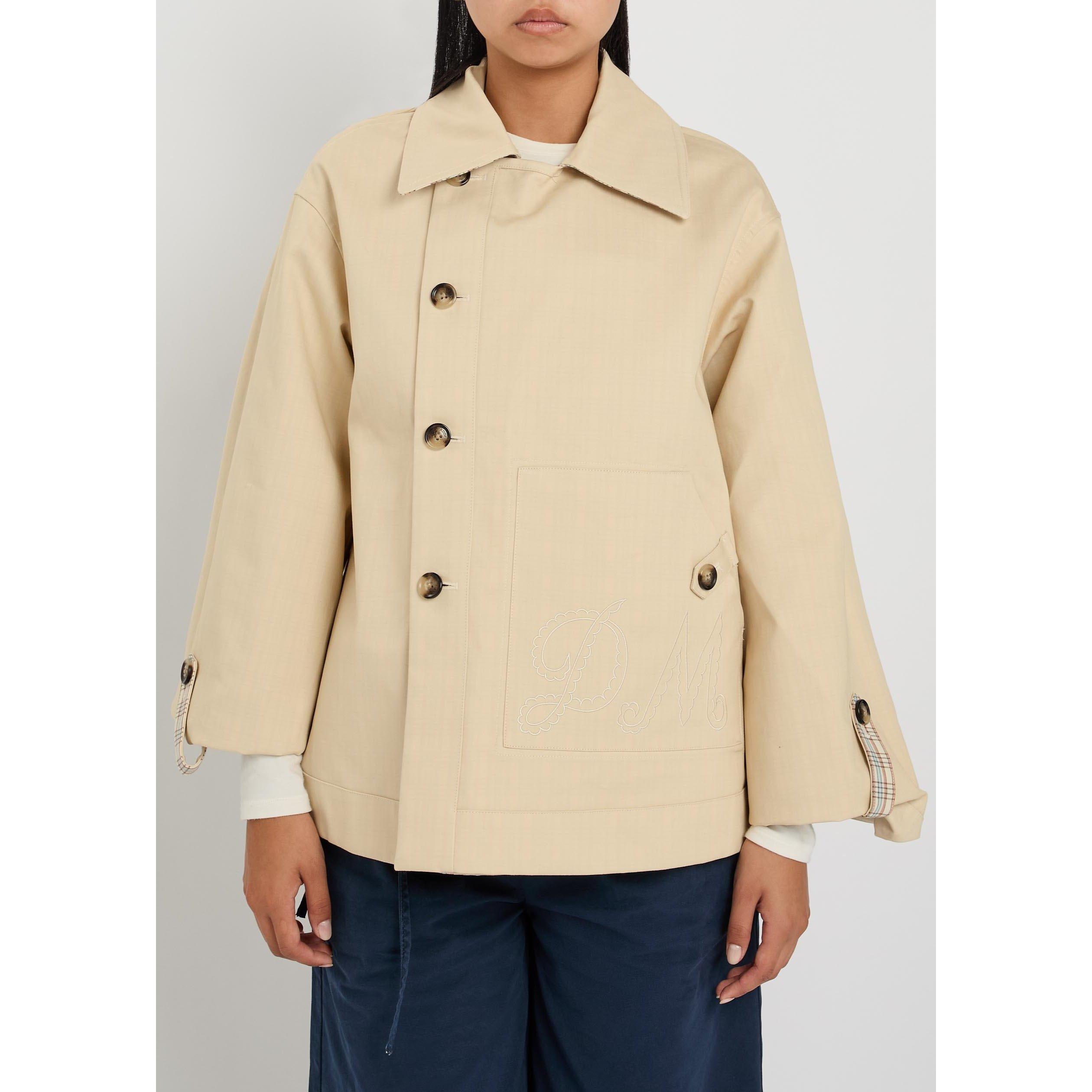 BEIGE - Damson Madder - C JERRY REVERSIBLE CROP TRENCH - 8