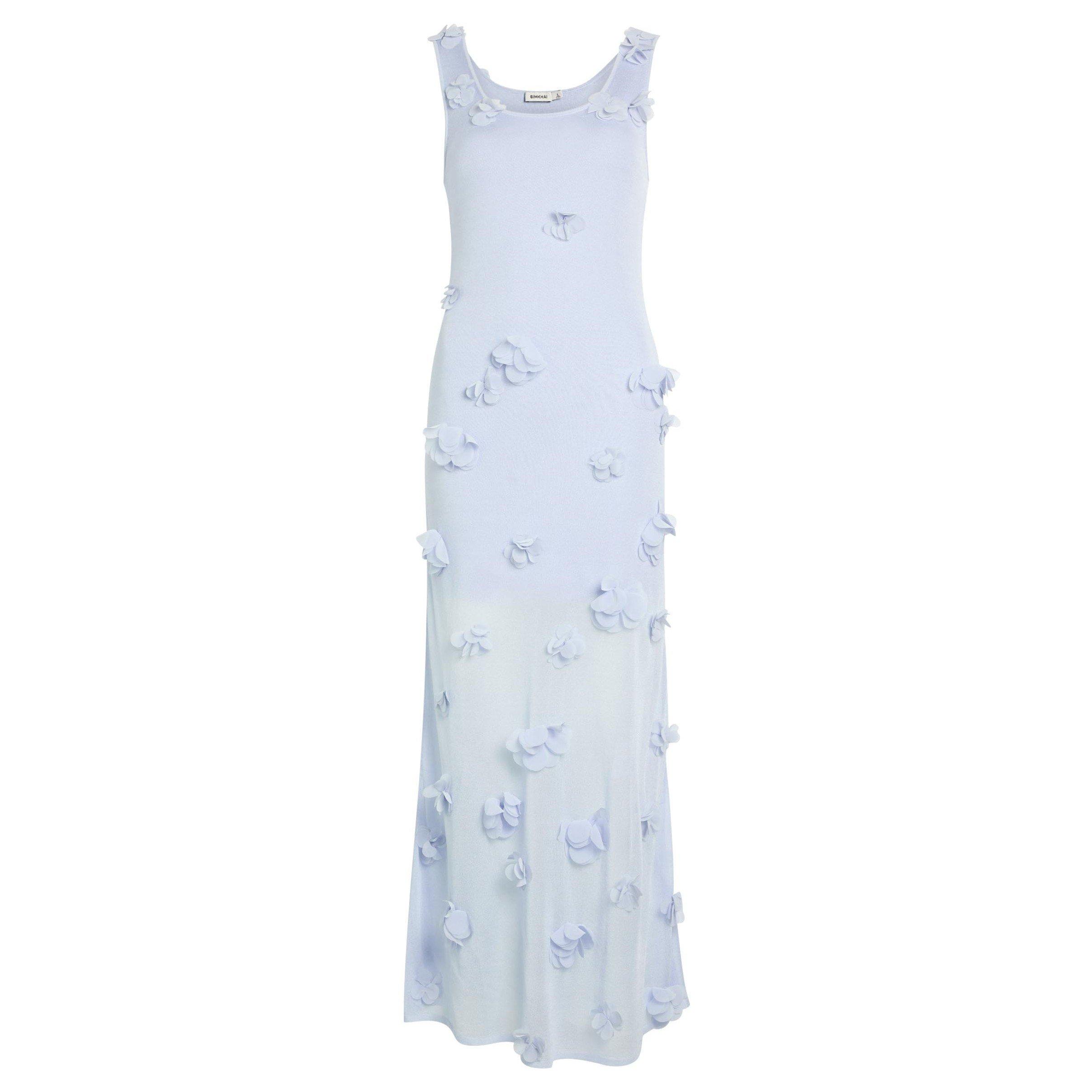 Jonathan Simkhai Women's Ivi Floral Embroidered Knitted Midi Dress