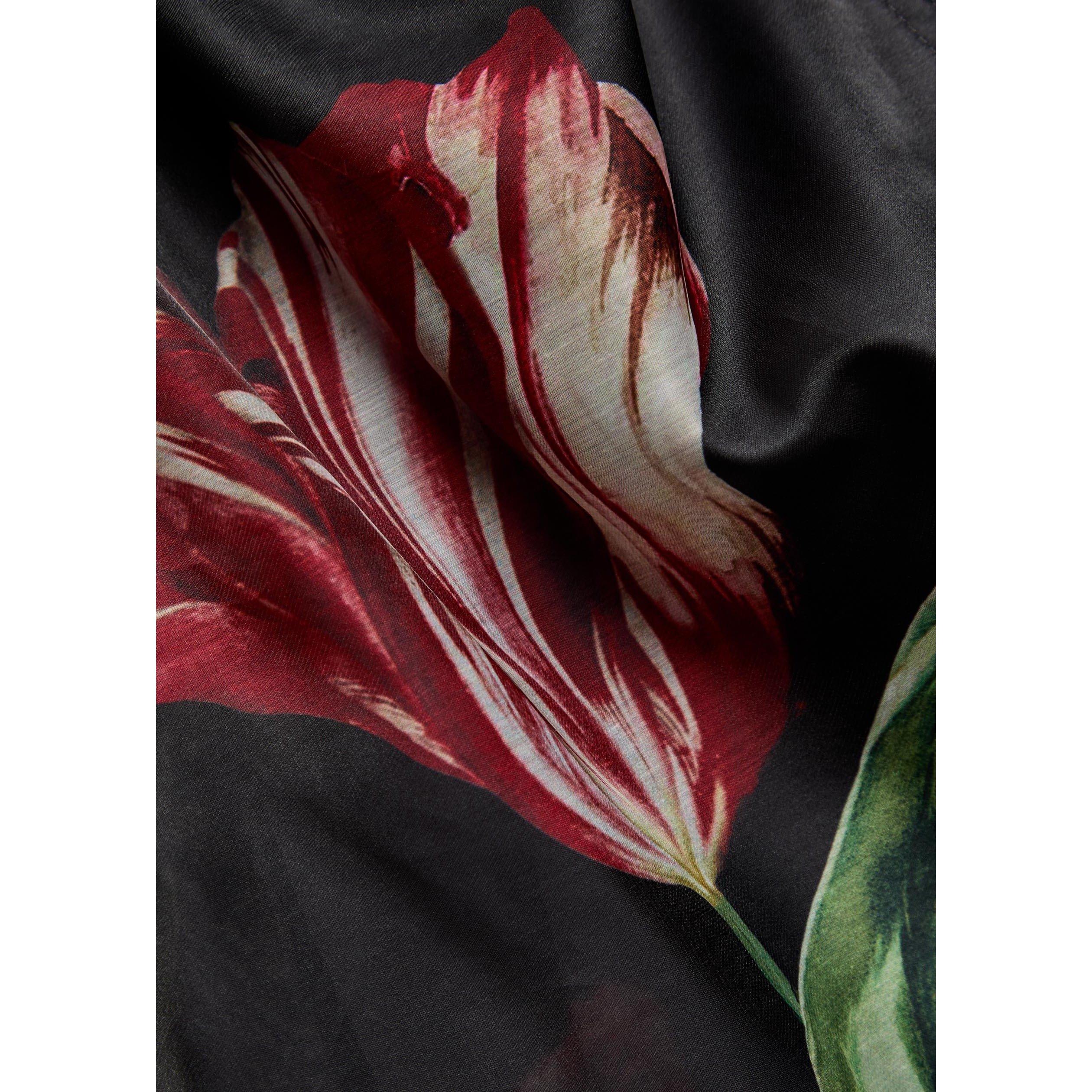 BLACK AND OTHER - Alice And Olivia - C Silvia Sheer Combo Trench - 4