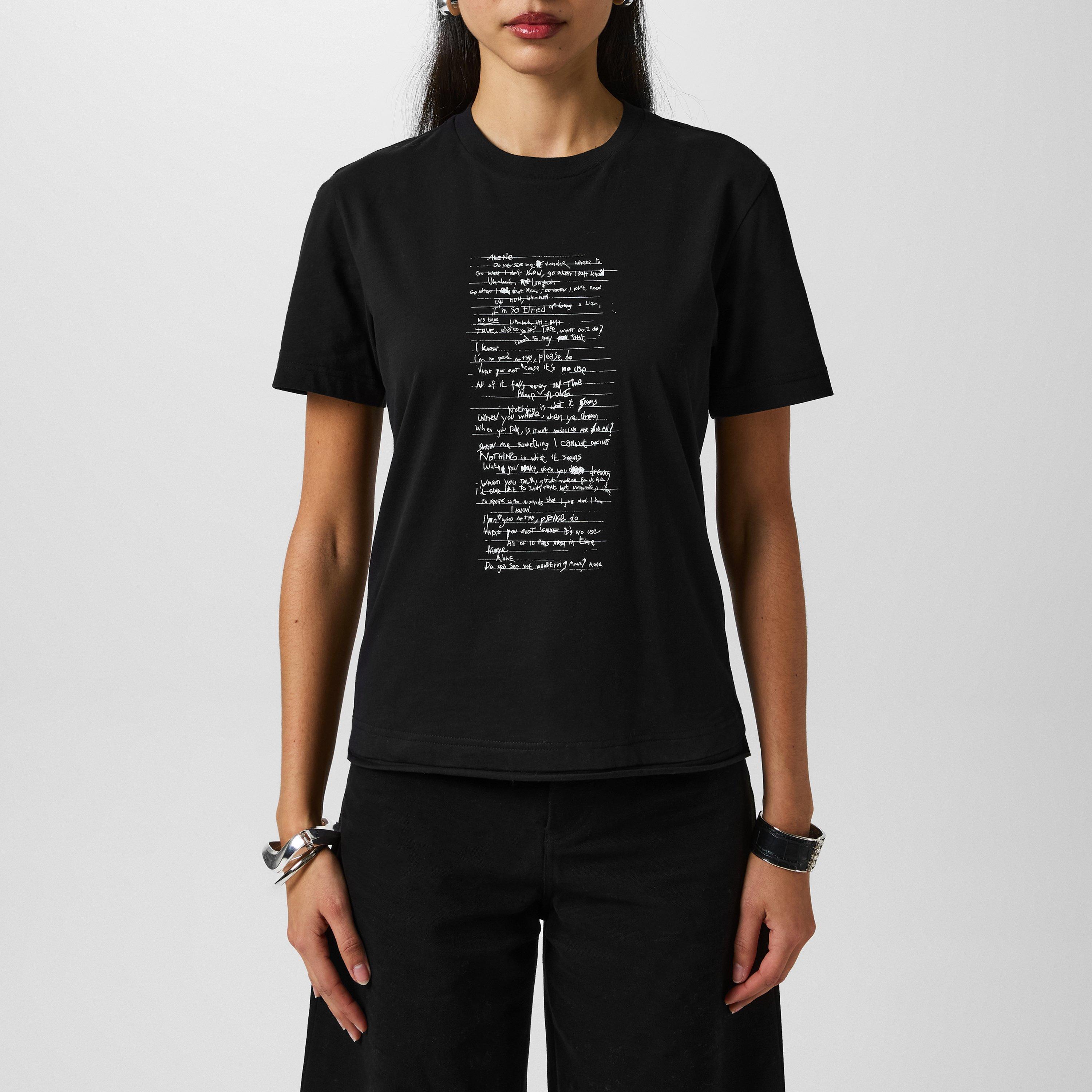 Black 999 - Moncler x Willow Smith - X Willow Smith Lyric T-Shirt - 1