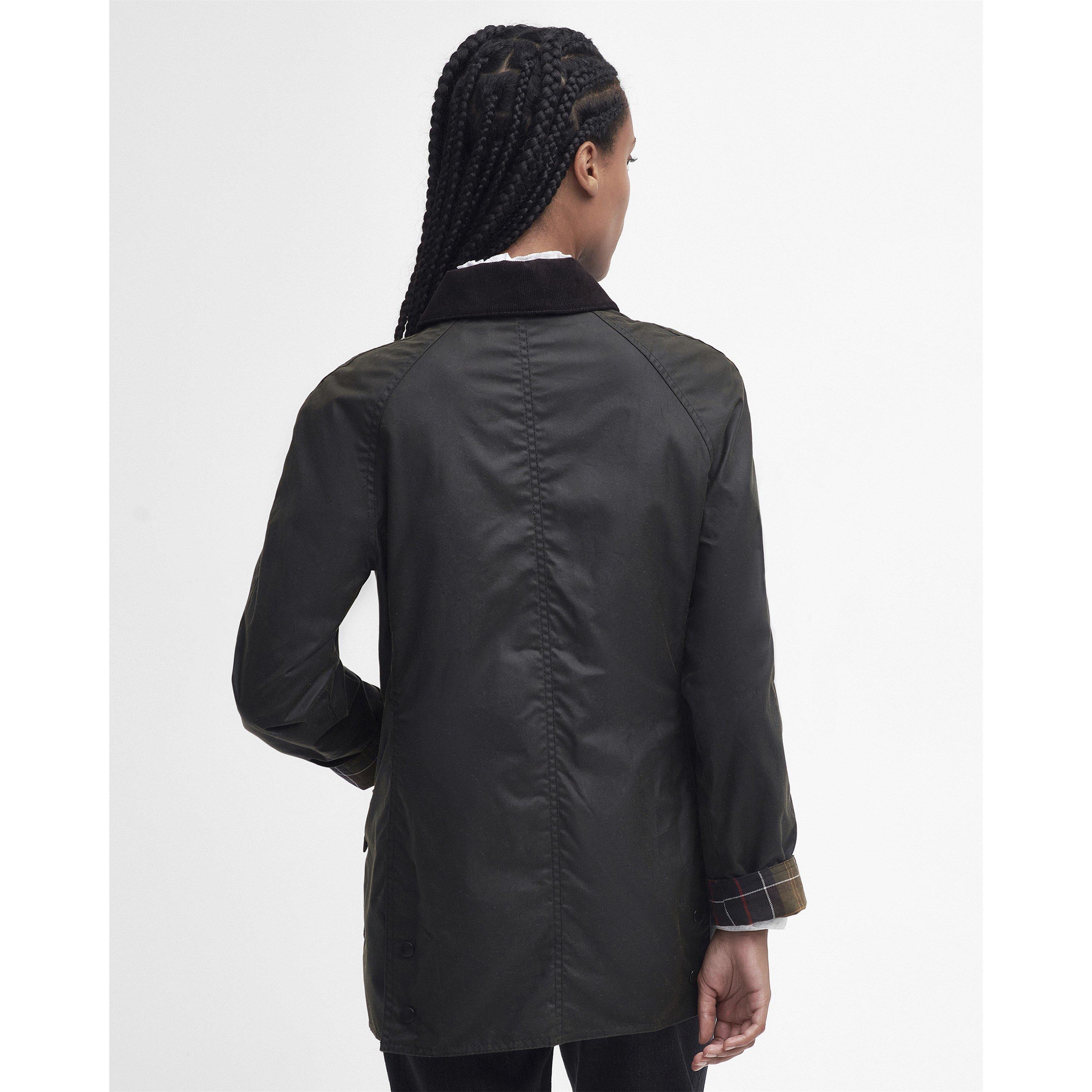 Olive - Barbour - Womens Beadnell® Wax Jacket - 3