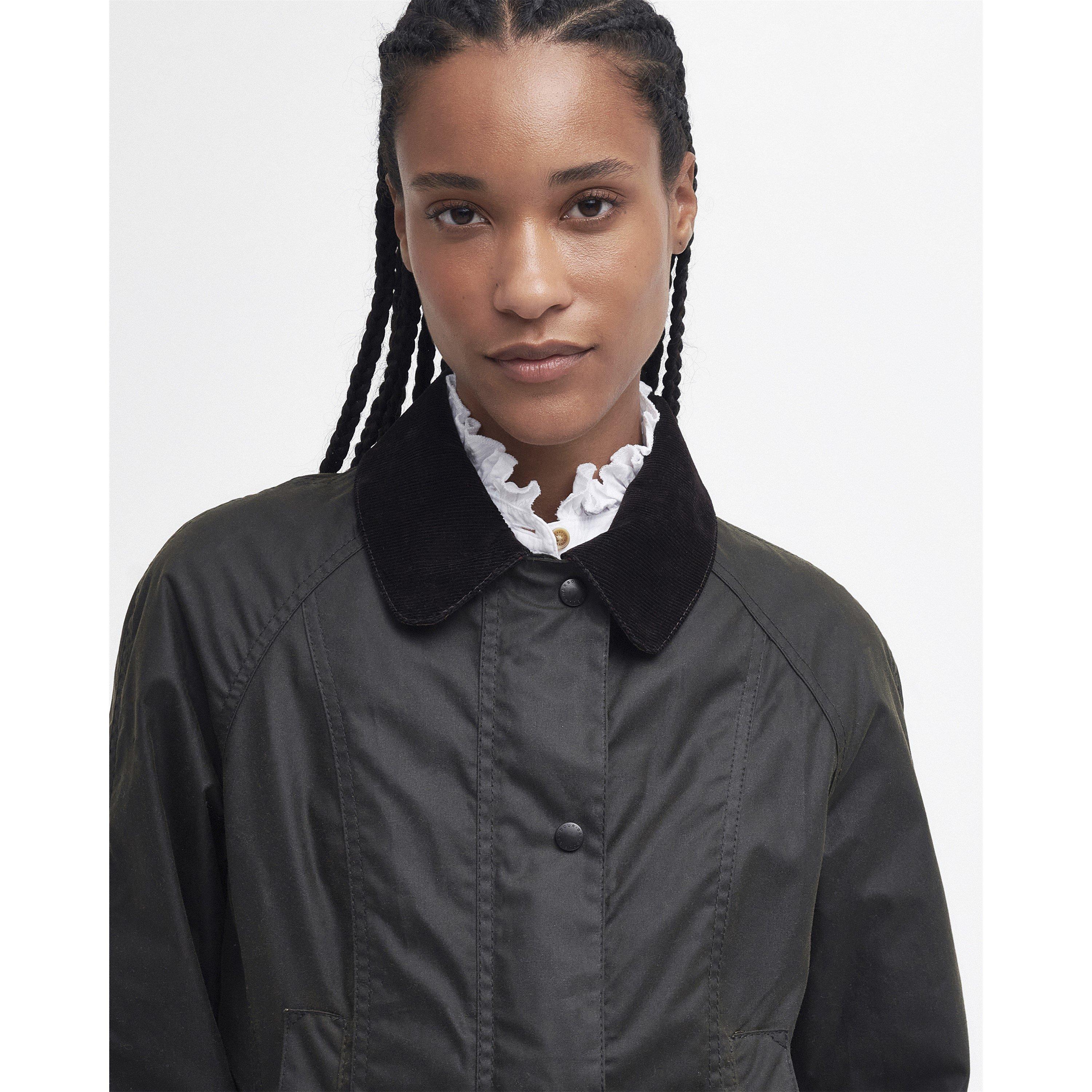 Olive - Barbour - Womens Beadnell® Wax Jacket - 4