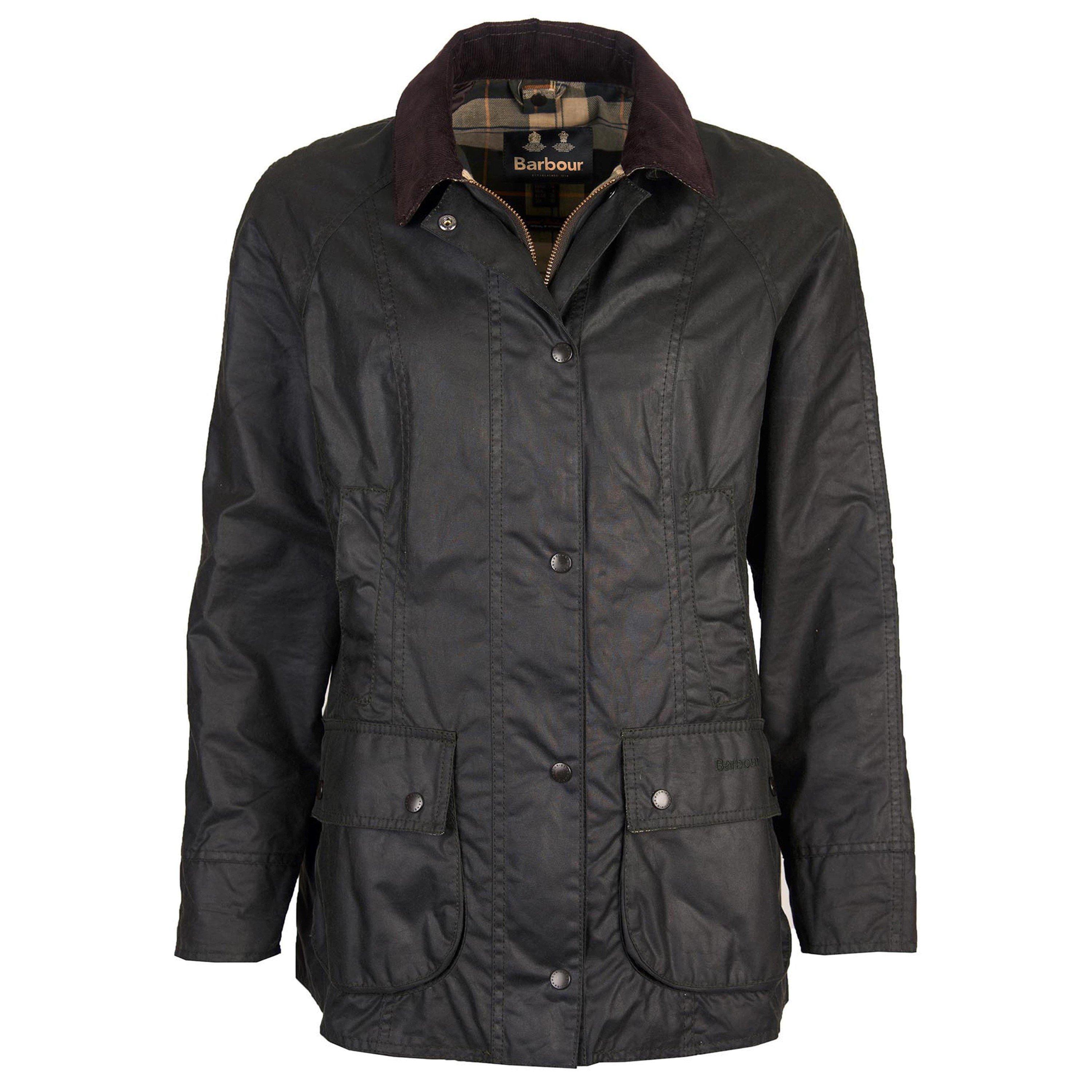 Sage - Barbour - Womens Beadnell® Wax Jacket - 1
