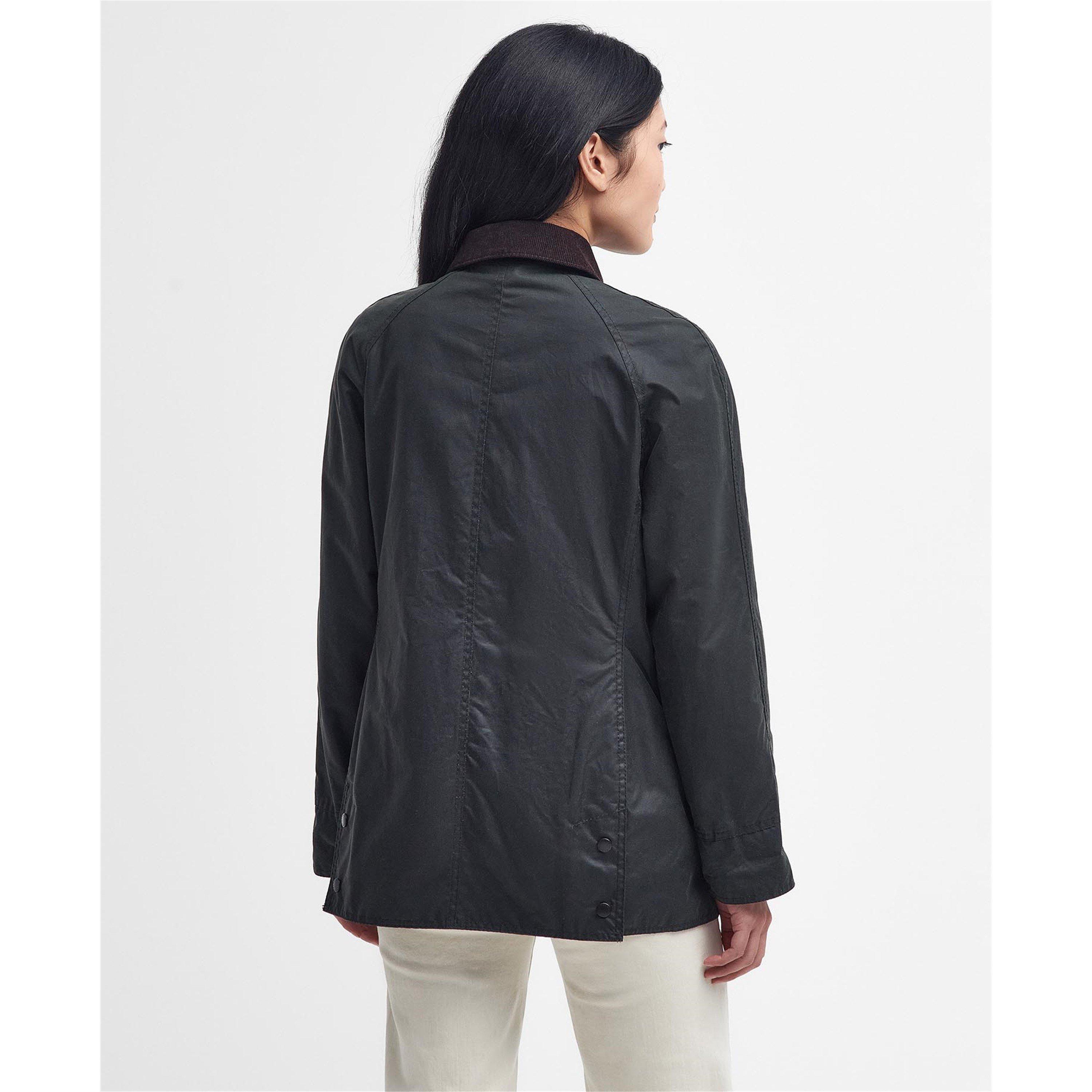 Sage - Barbour - Women's Beadnell Waxed Cotton Water Resistant Wax Jacket - 4
