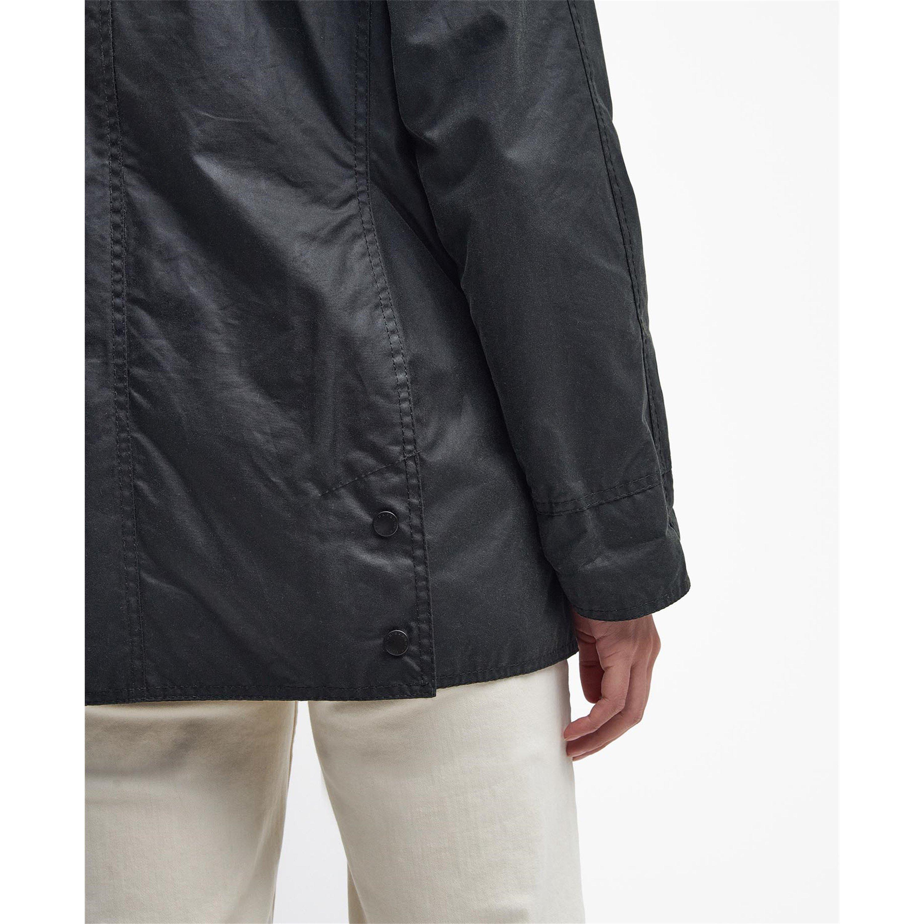 Sage - Barbour - Women's Beadnell Waxed Cotton Water Resistant Wax Jacket - 10