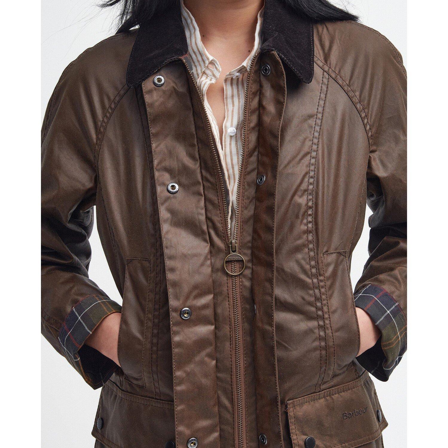 Bark - Barbour - Womens Beadnell® Wax Jacket - 6