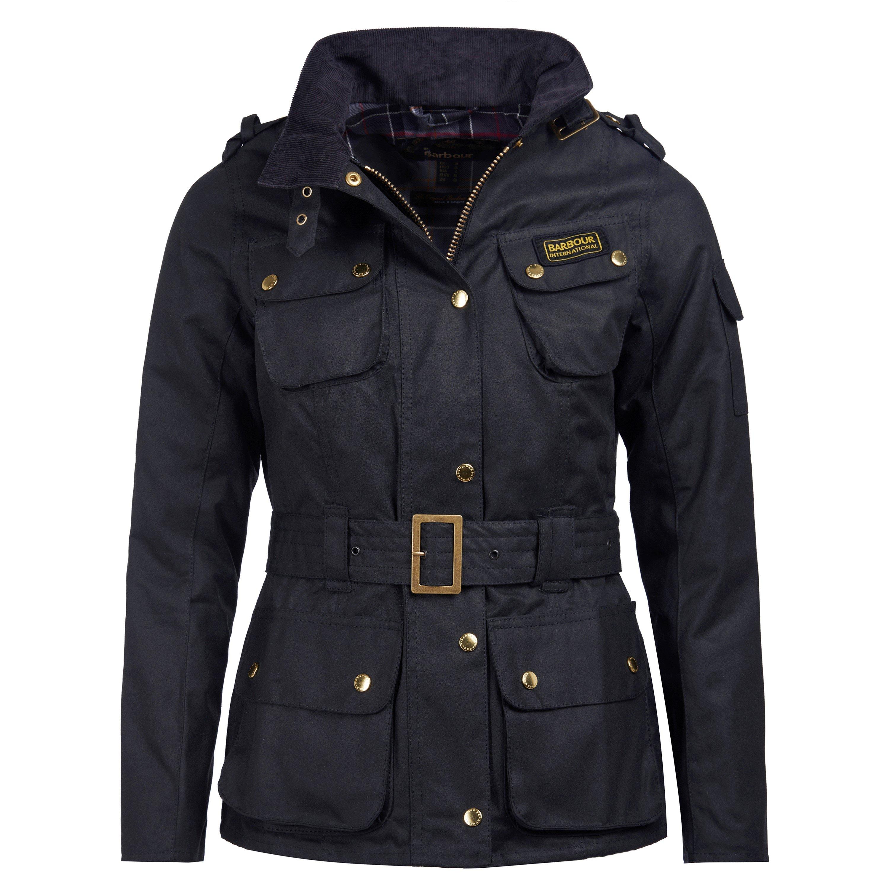 Black - Barbour International - Womens International Wax Jacket - 12