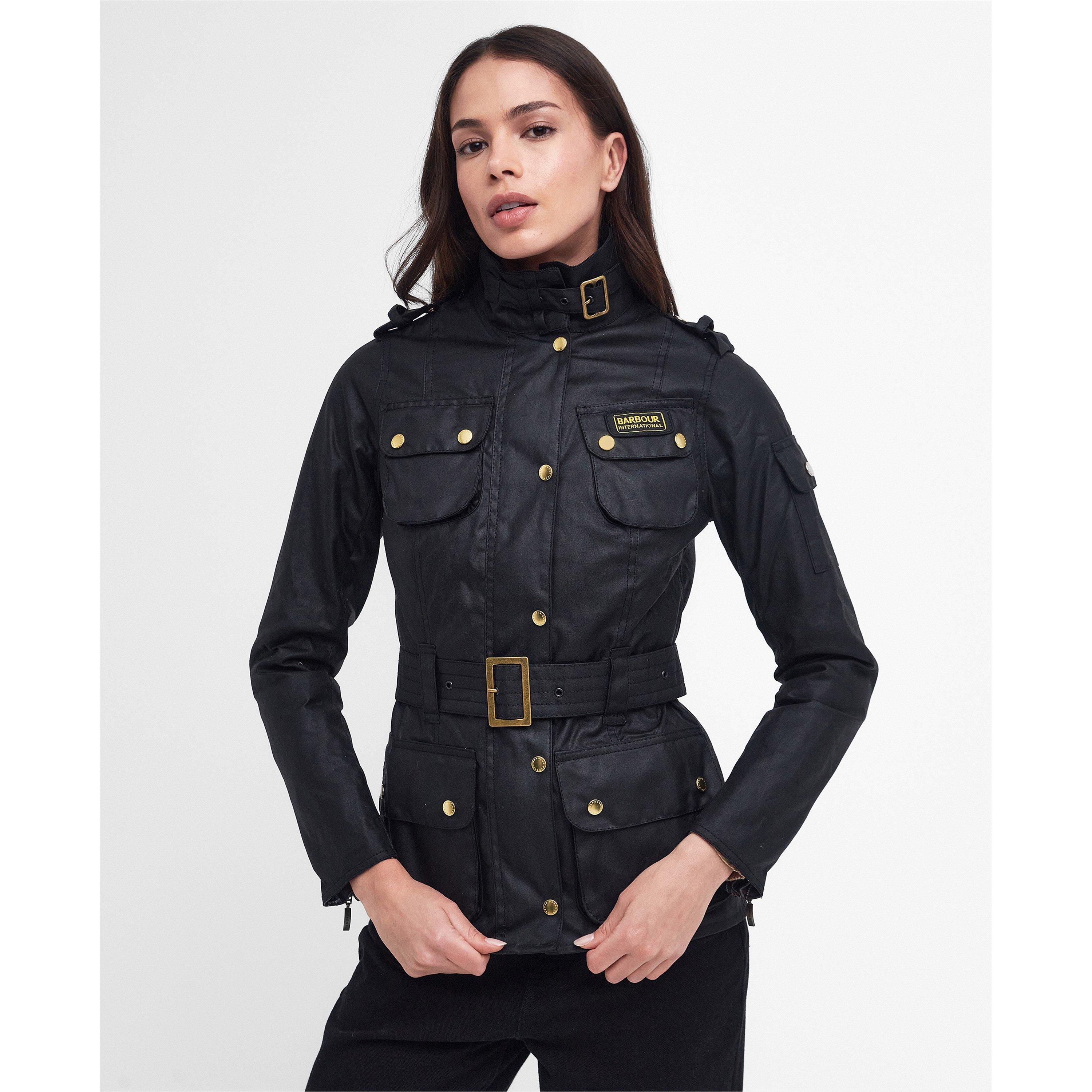 Black - Barbour International - Womens International Wax Jacket - 3