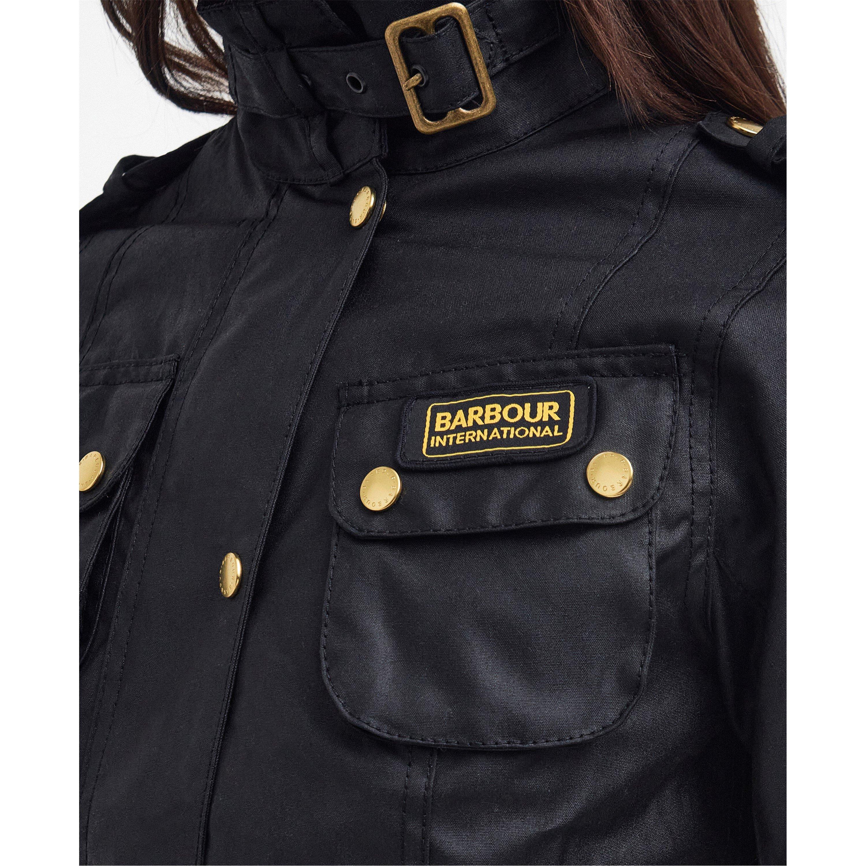 Black - Barbour International - Womens International Wax Jacket - 6