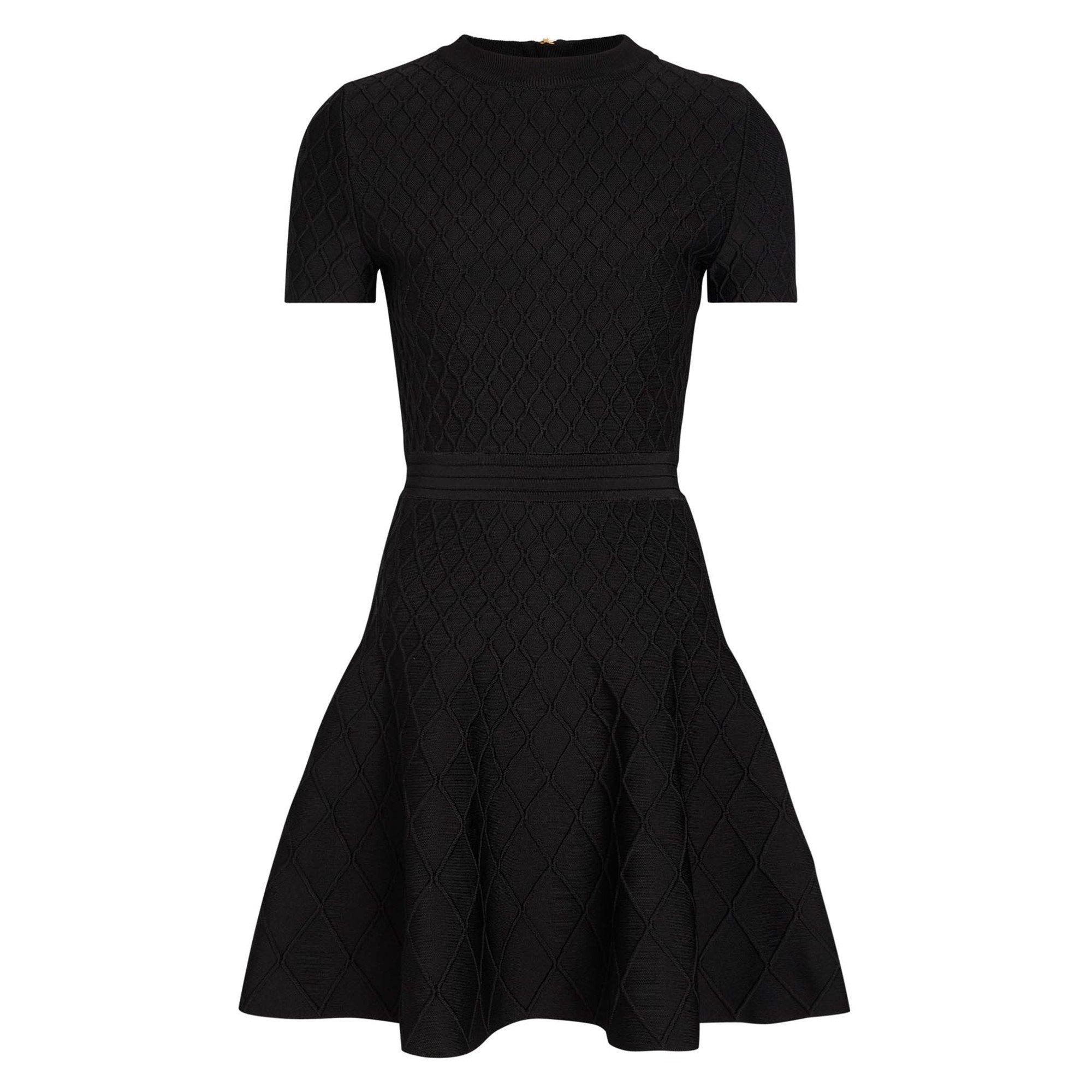 BLACK - Balmain - SS COMPACT VISCOSE KNIT FLARE - 1