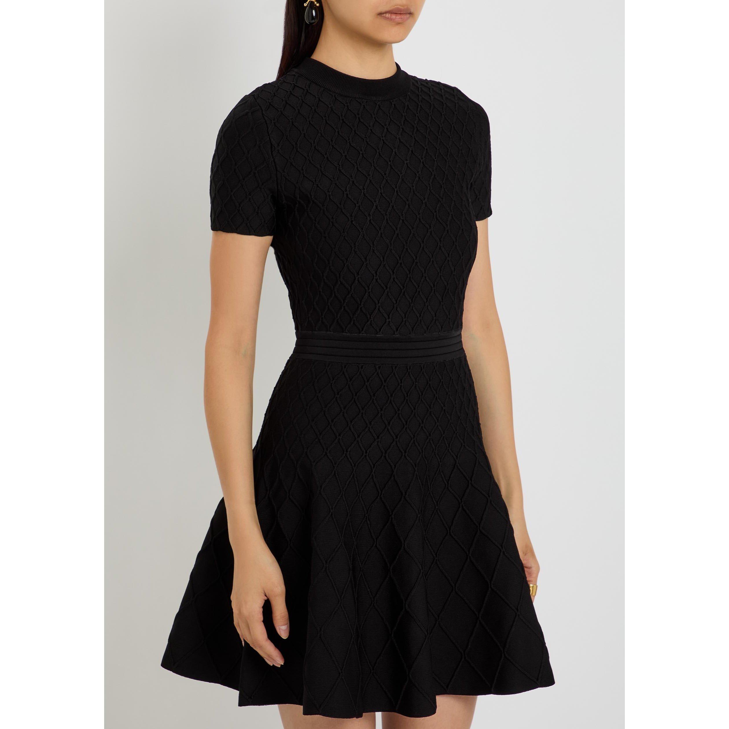 BLACK - Balmain - SS COMPACT VISCOSE KNIT FLARE - 2