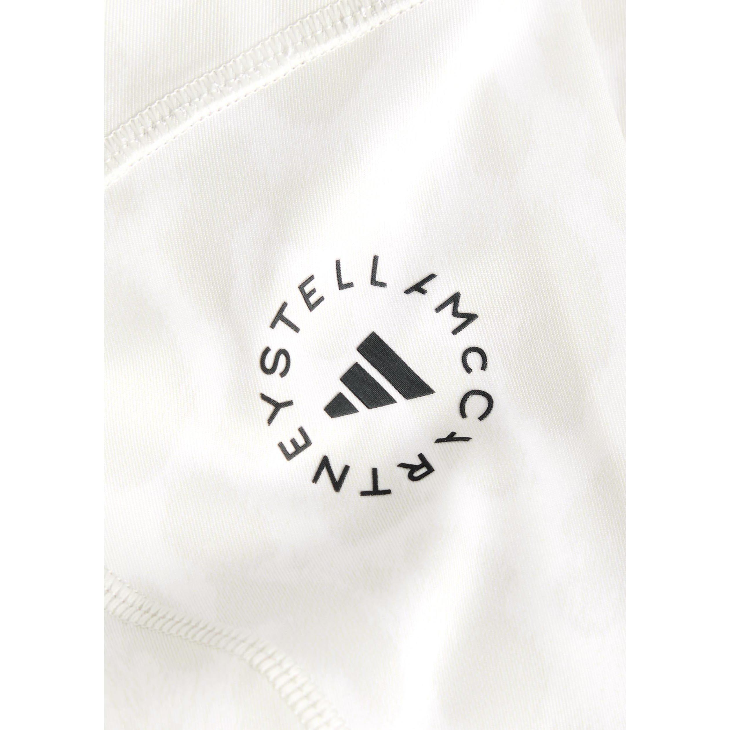 WHITE AND GREY - adidas by Stella McCartney - J TRAINING PRINTED MIDLAYER - 4