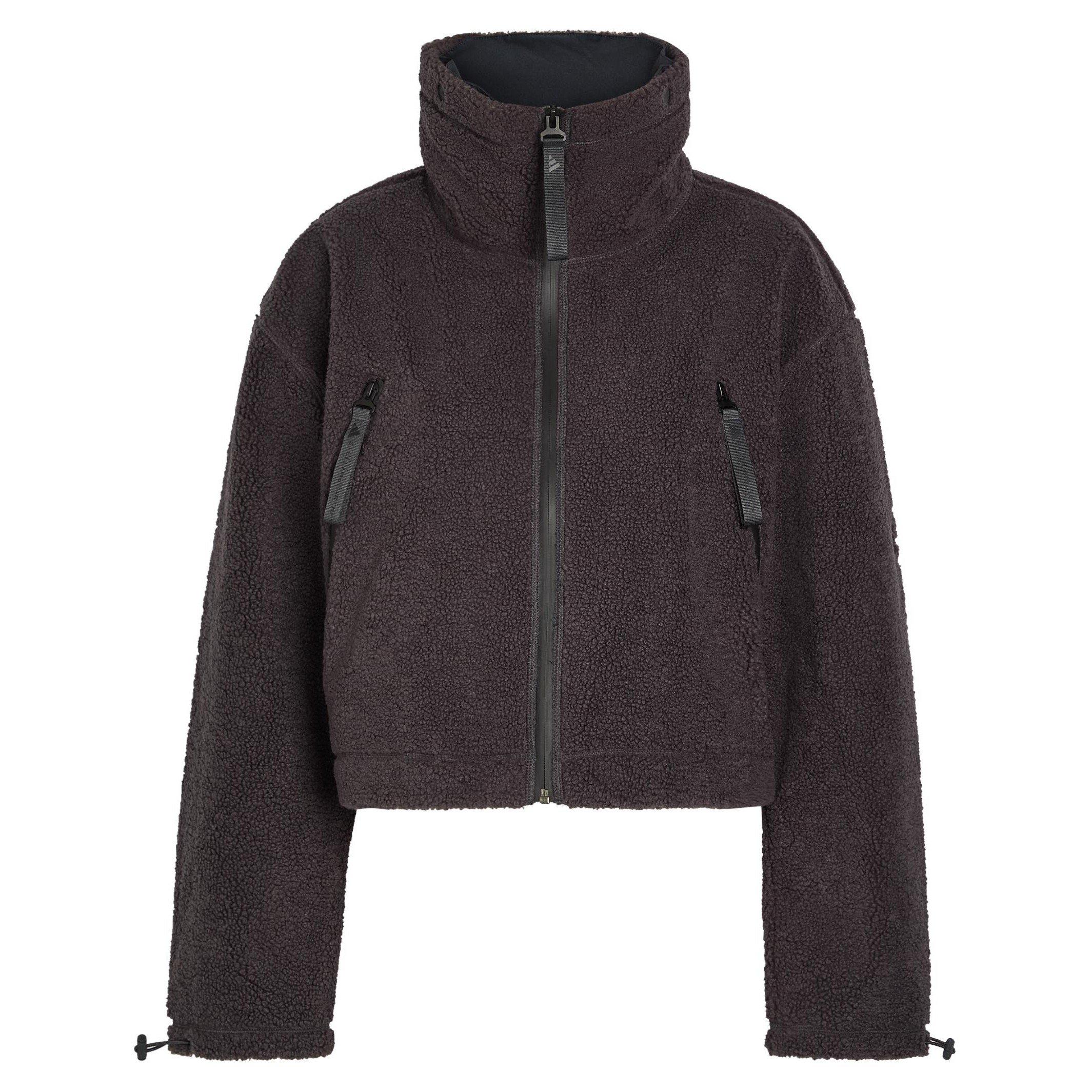 BLACK - adidas by Stella McCartney - S FULL ZIP WINTER FLEECE - 1