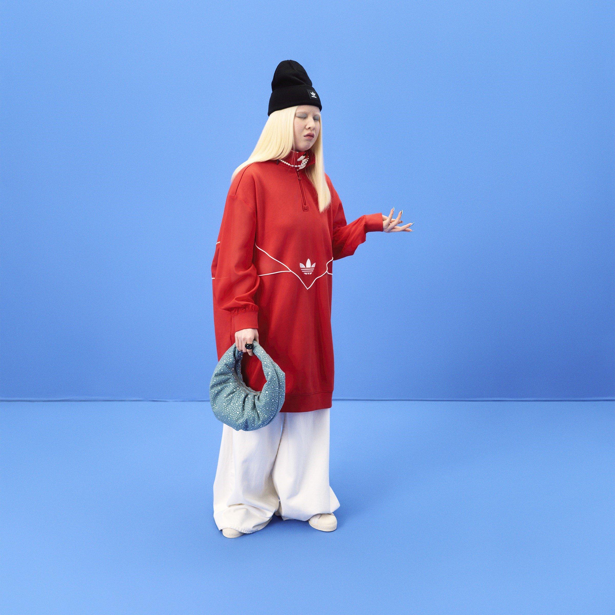 Red - adidas Originals - Women's Jumper Dress - 6