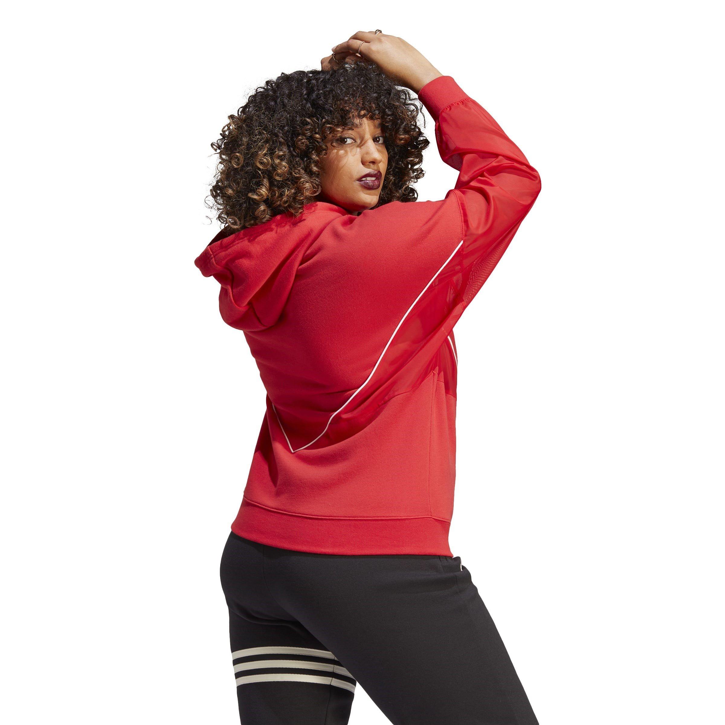 Red - adidas Originals - Women's Over the Head Hoodie - 2