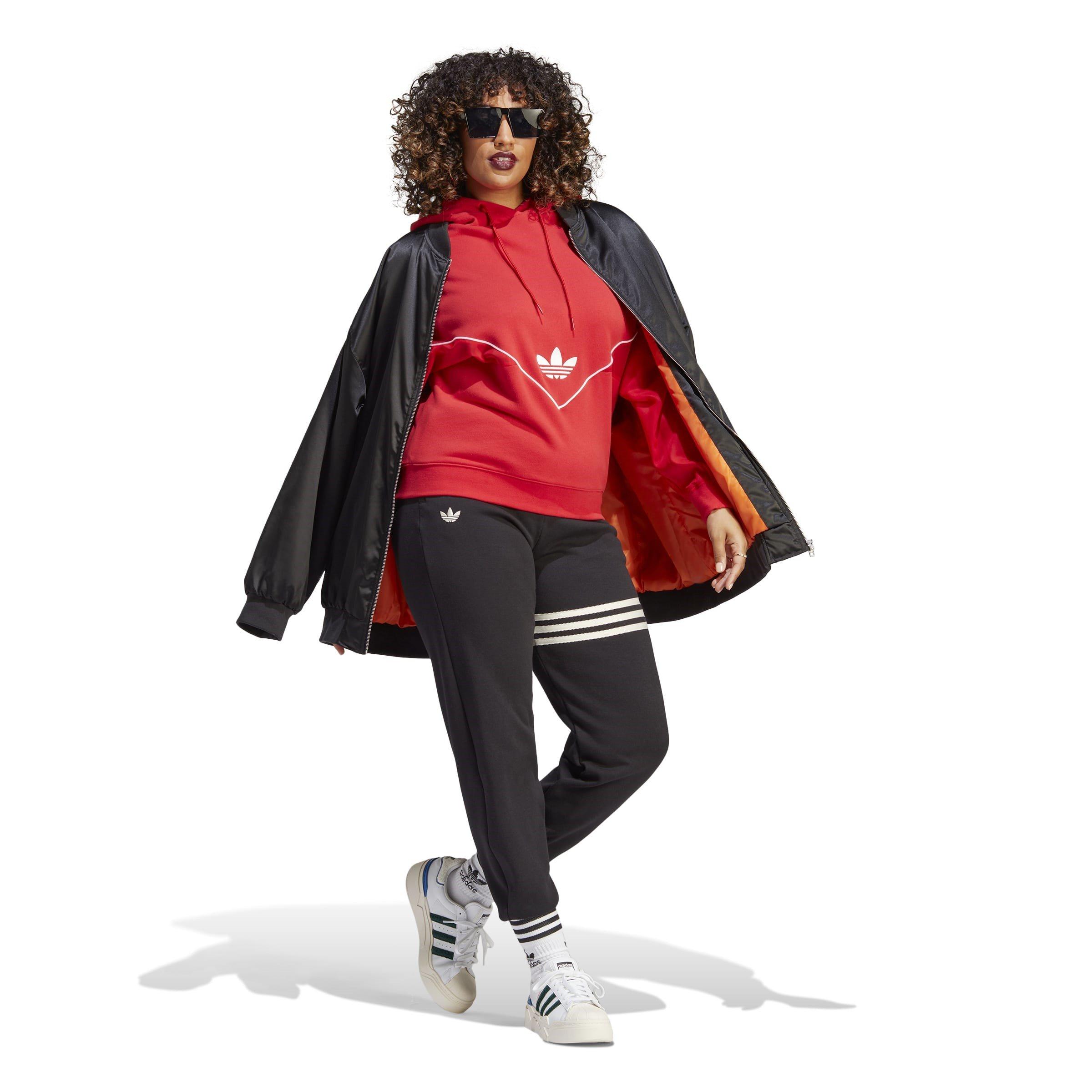 Red - adidas Originals - Women's Over the Head Hoodie - 3