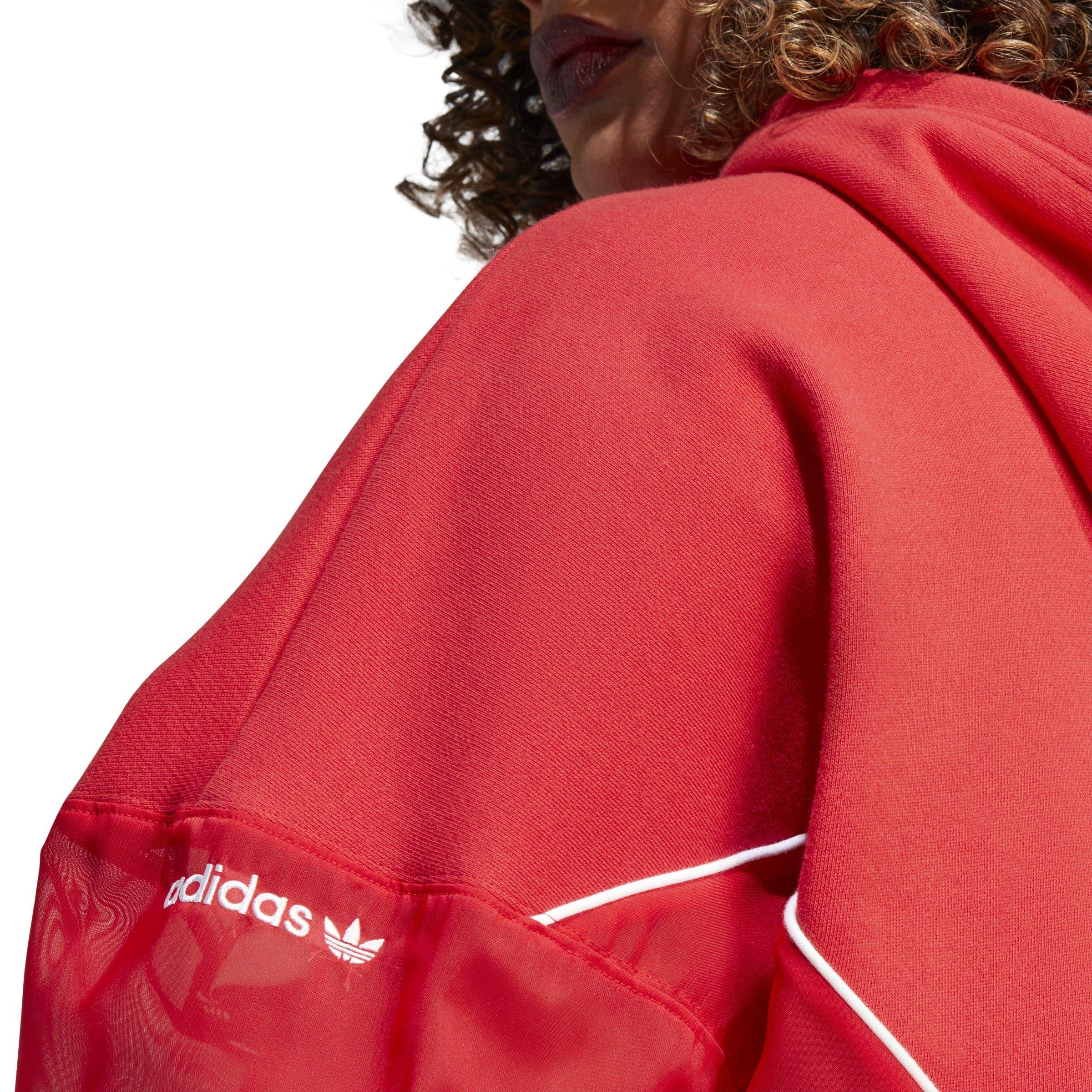 Red - adidas Originals - Women's Over the Head Hoodie - 5