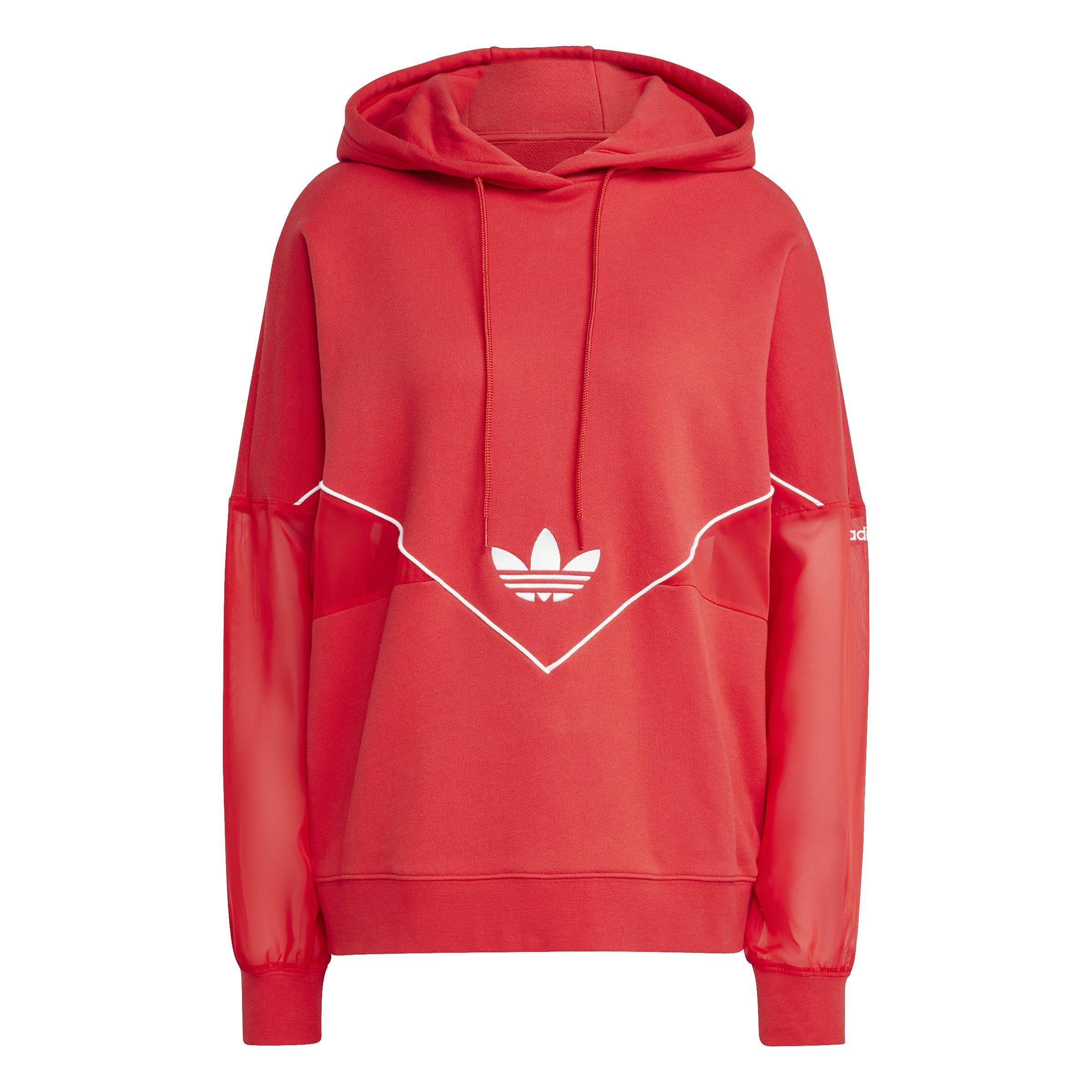 Red - adidas Originals - Women's Over the Head Hoodie - 6