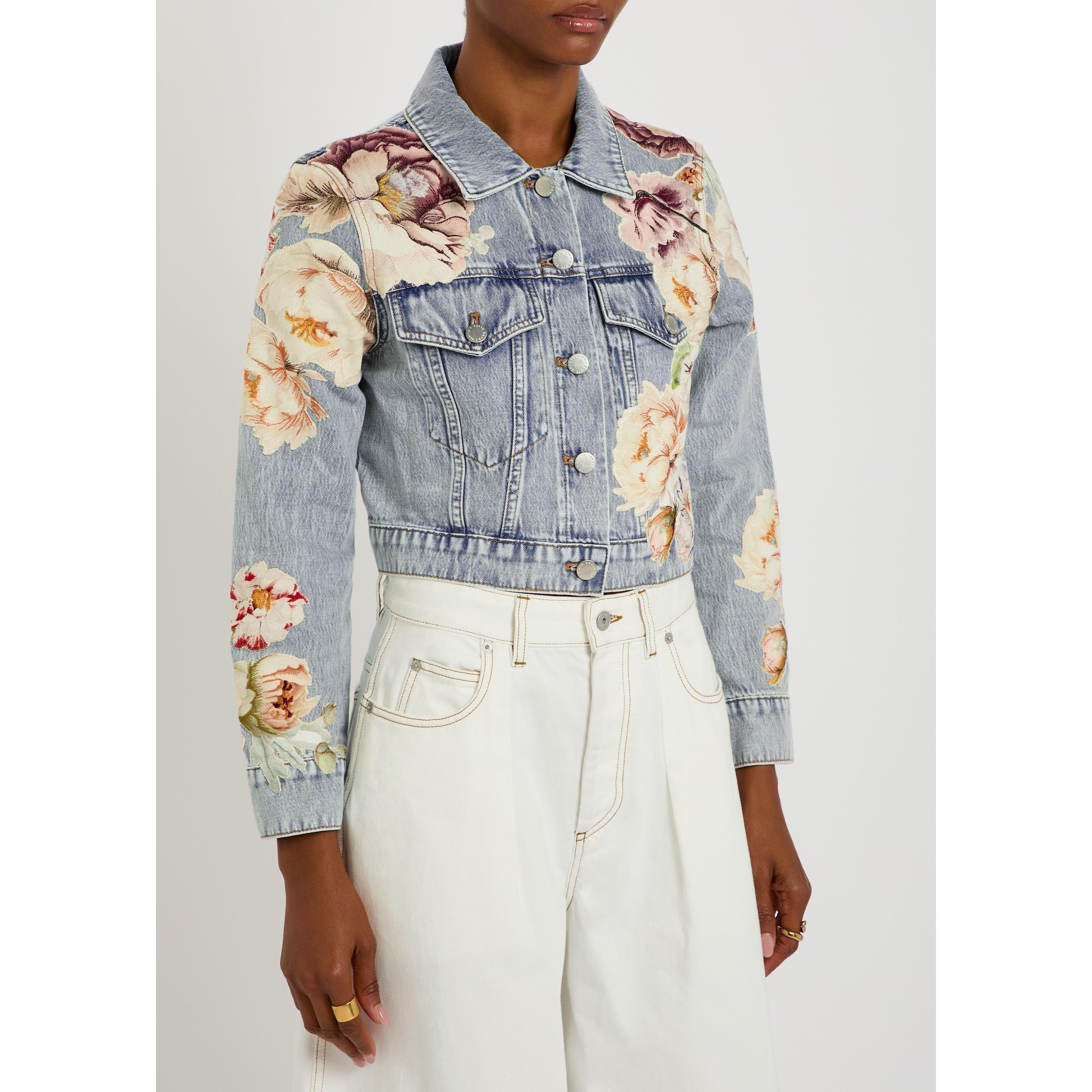 DENIM - Alice And Olivia - JKT CHLOE CROPPED JKT W EMBR - 2