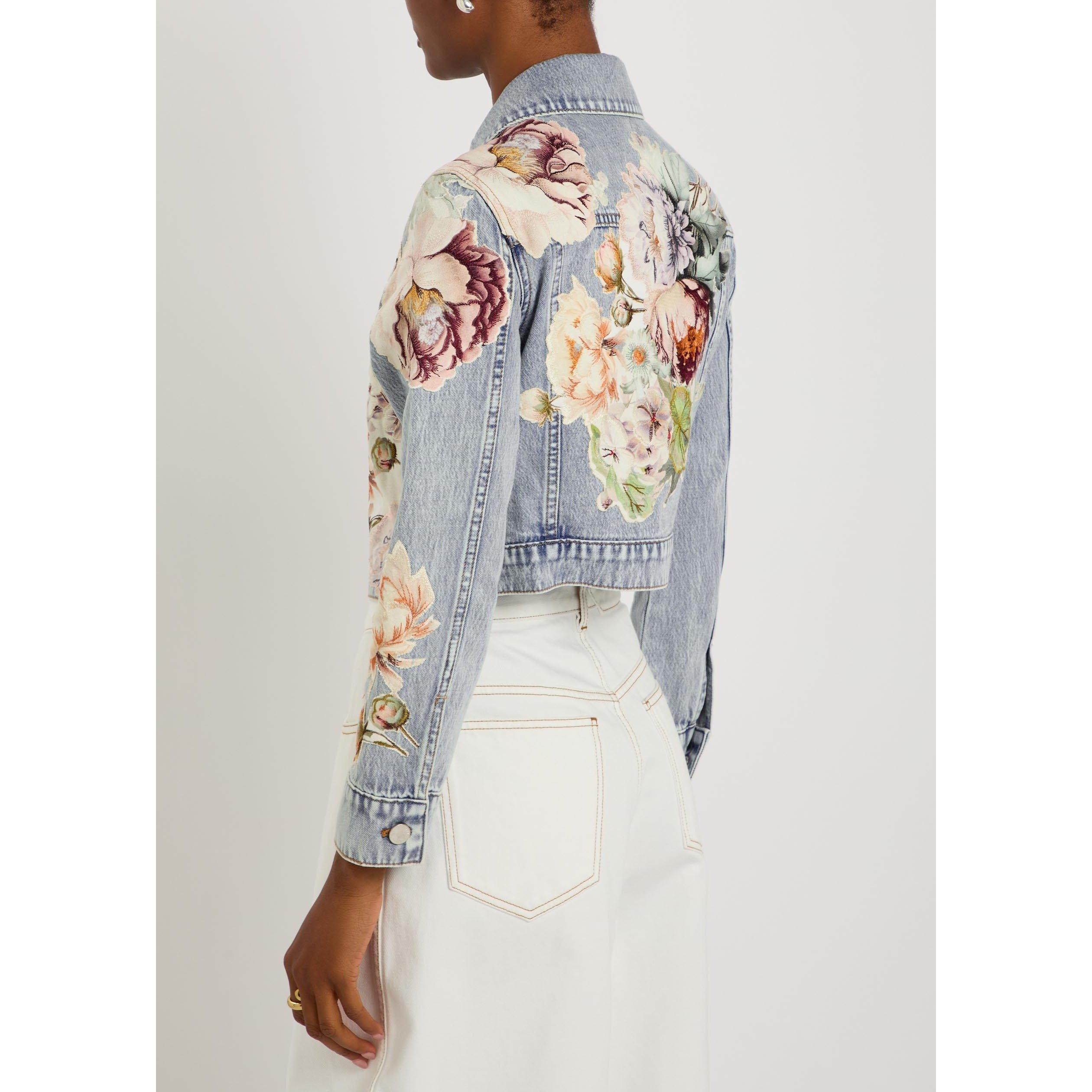 DENIM - Alice And Olivia - JKT CHLOE CROPPED JKT W EMBR - 3