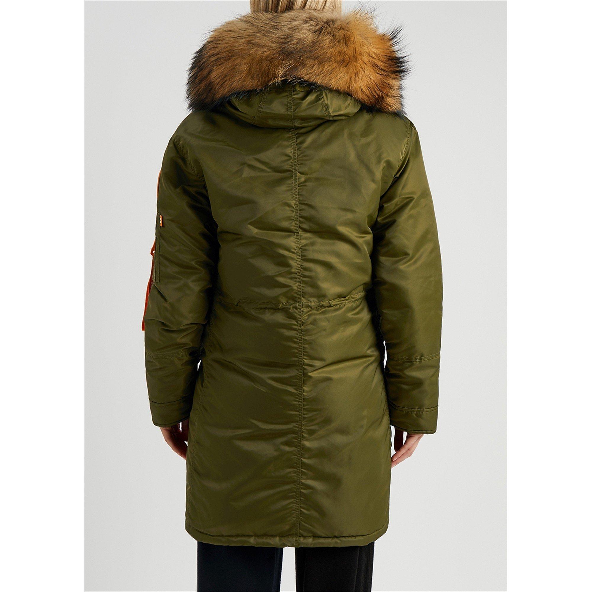 KHAKI - Arctic Army - JKT PARKA FUR HOODED JACKET - 3