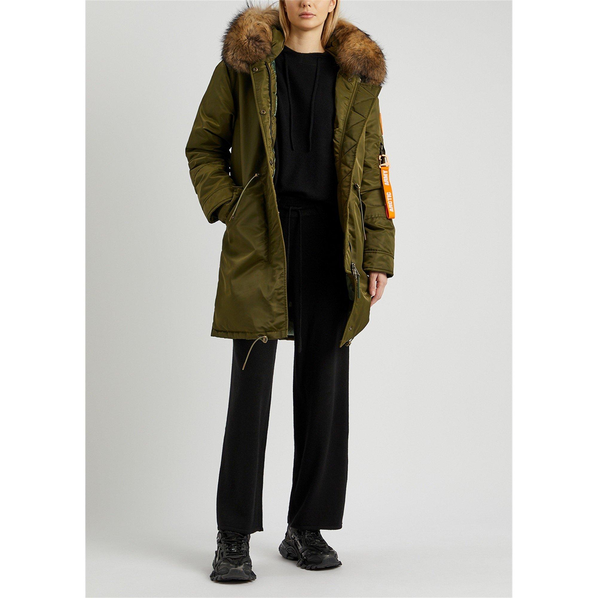 KHAKI - Arctic Army - JKT PARKA FUR HOODED JACKET - 6