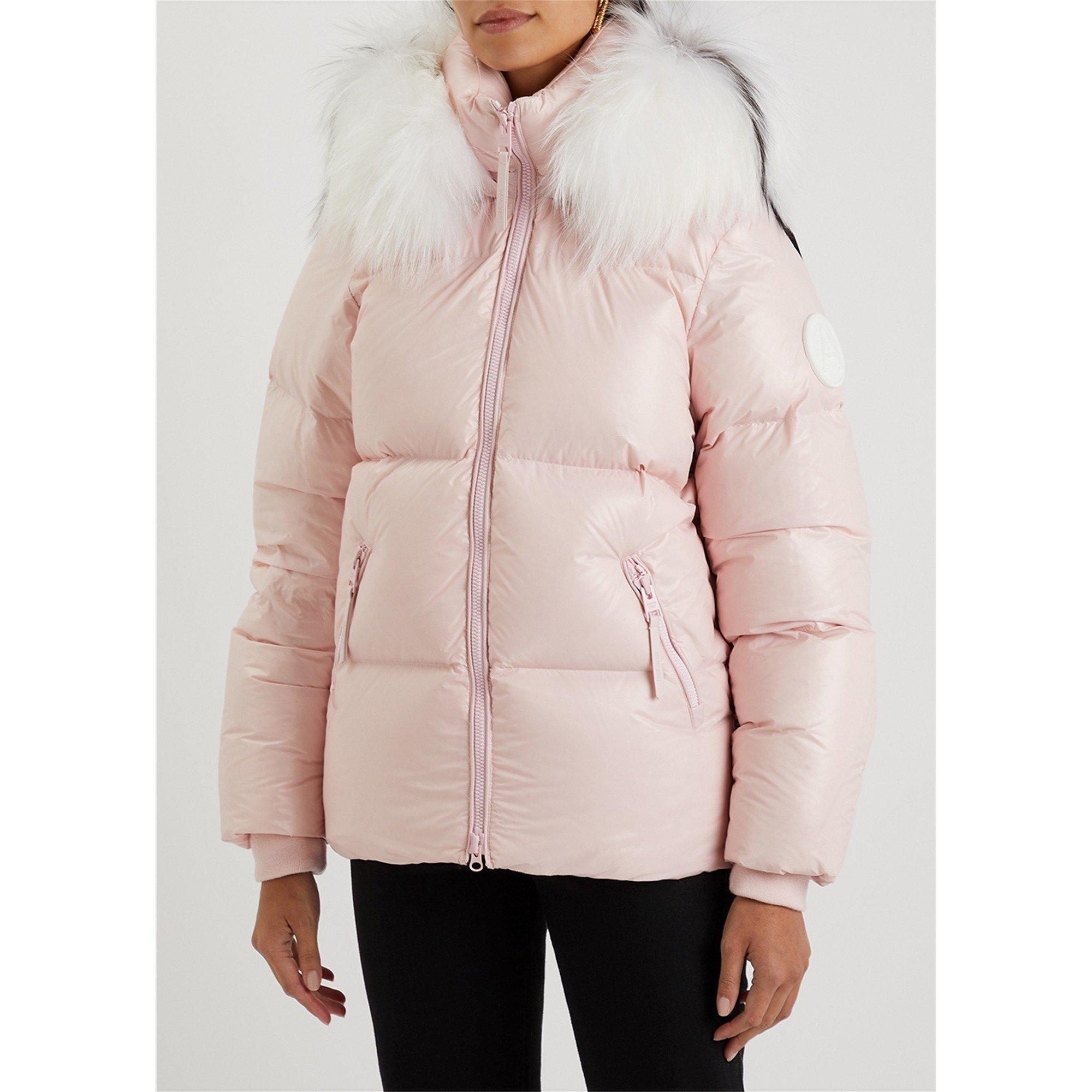 LIGHT PINK - Arctic Army - JKT SHORT FUR HOOD EXC PUFFER - 2