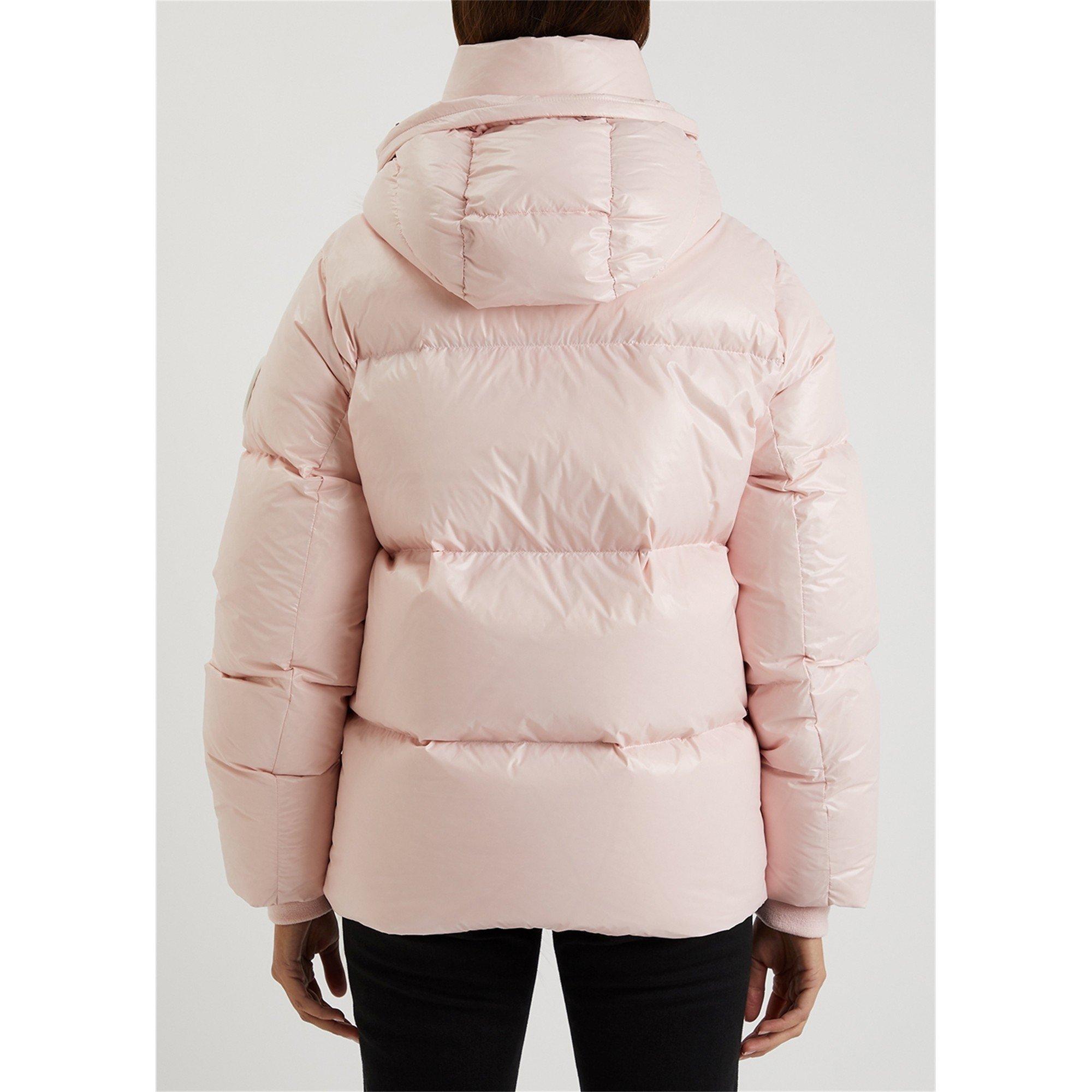 LIGHT PINK - Arctic Army - JKT SHORT FUR HOOD EXC PUFFER - 5