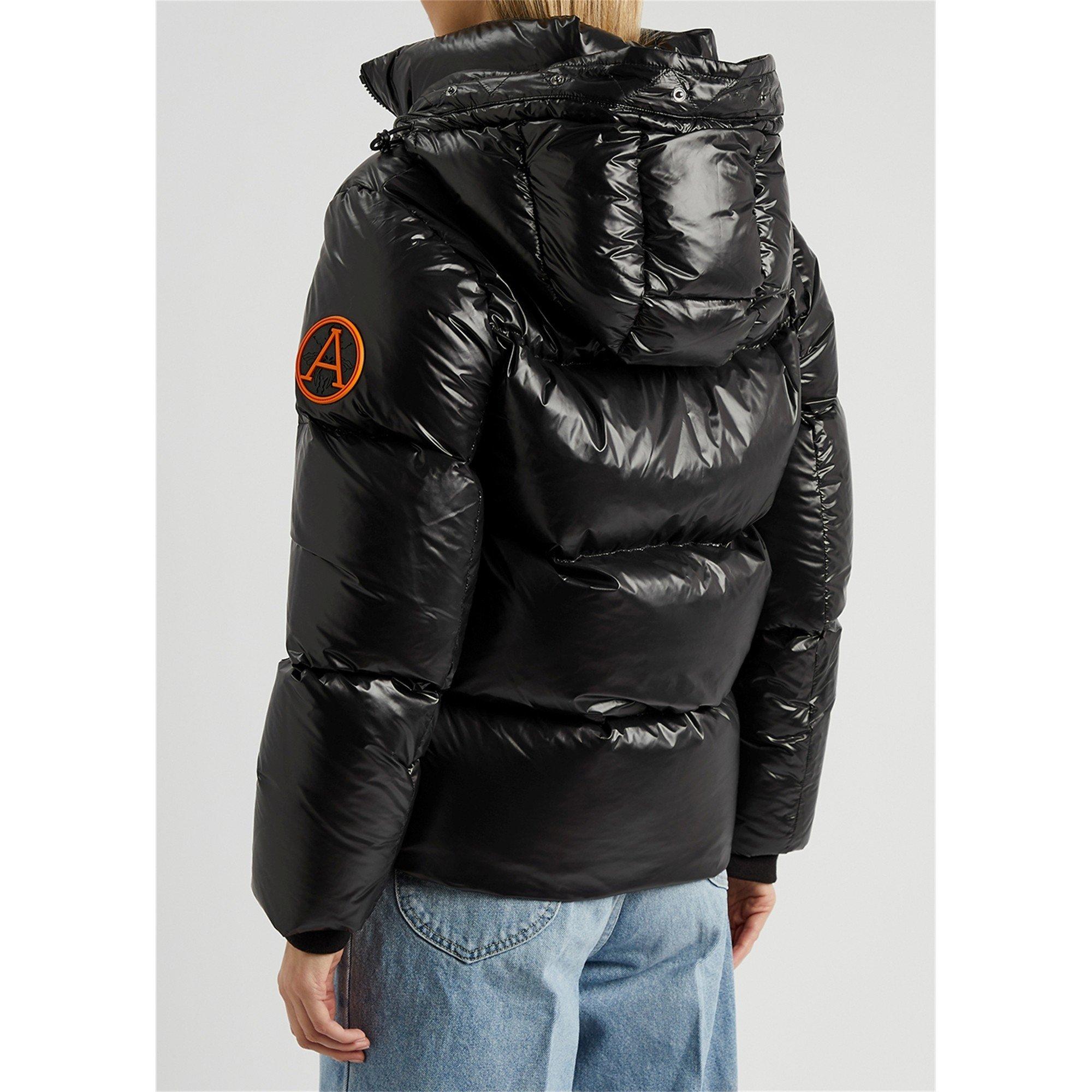 BLACK - Arctic Army - JKT SHORT FUR SHINY PUFFER JKT - 5