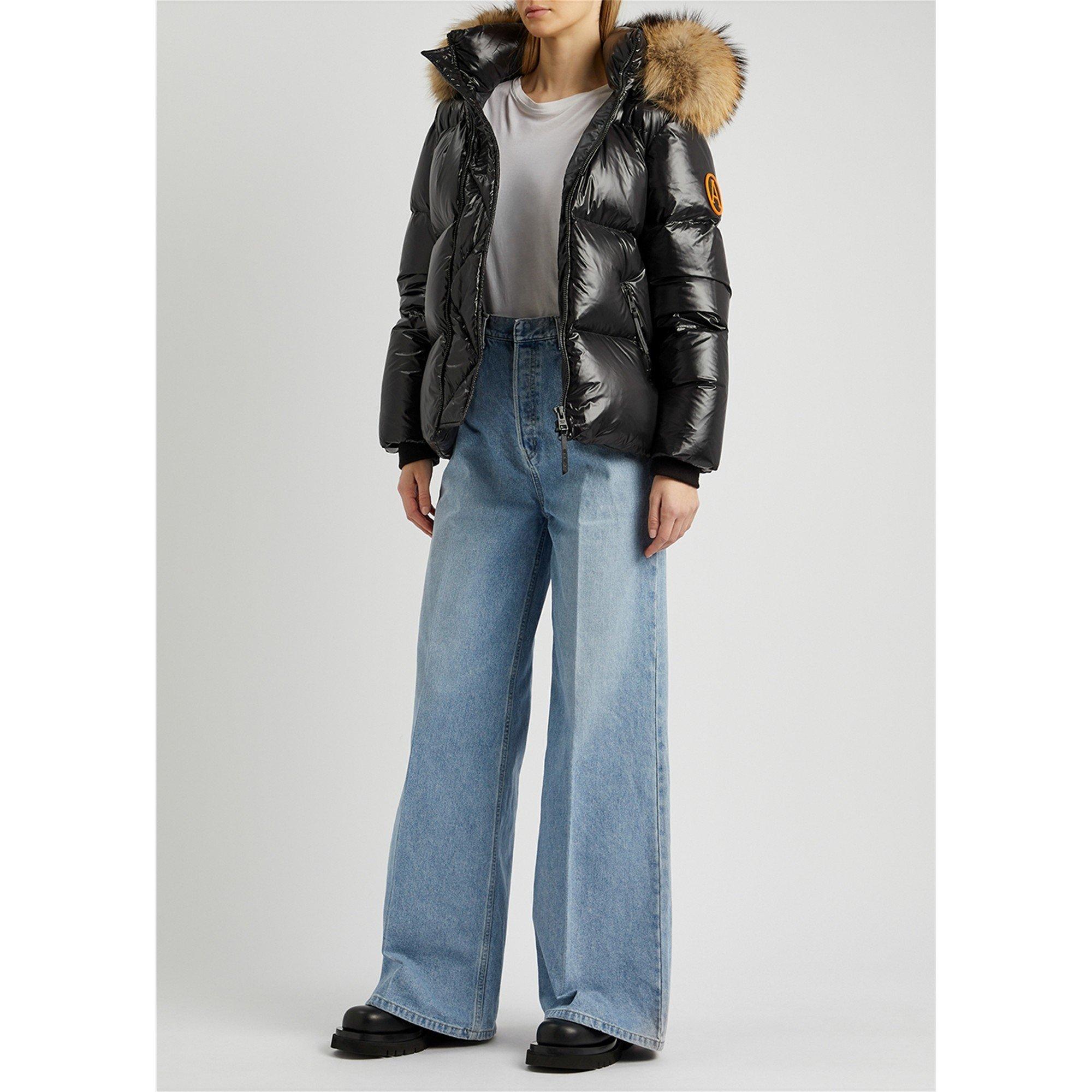 BLACK - Arctic Army - JKT SHORT FUR SHINY PUFFER JKT - 6