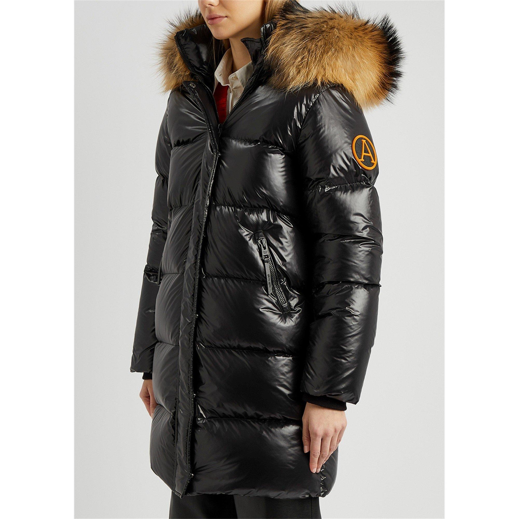 BLACK - Arctic Army - JKT LONG FUR SHINY PUFFER - 2
