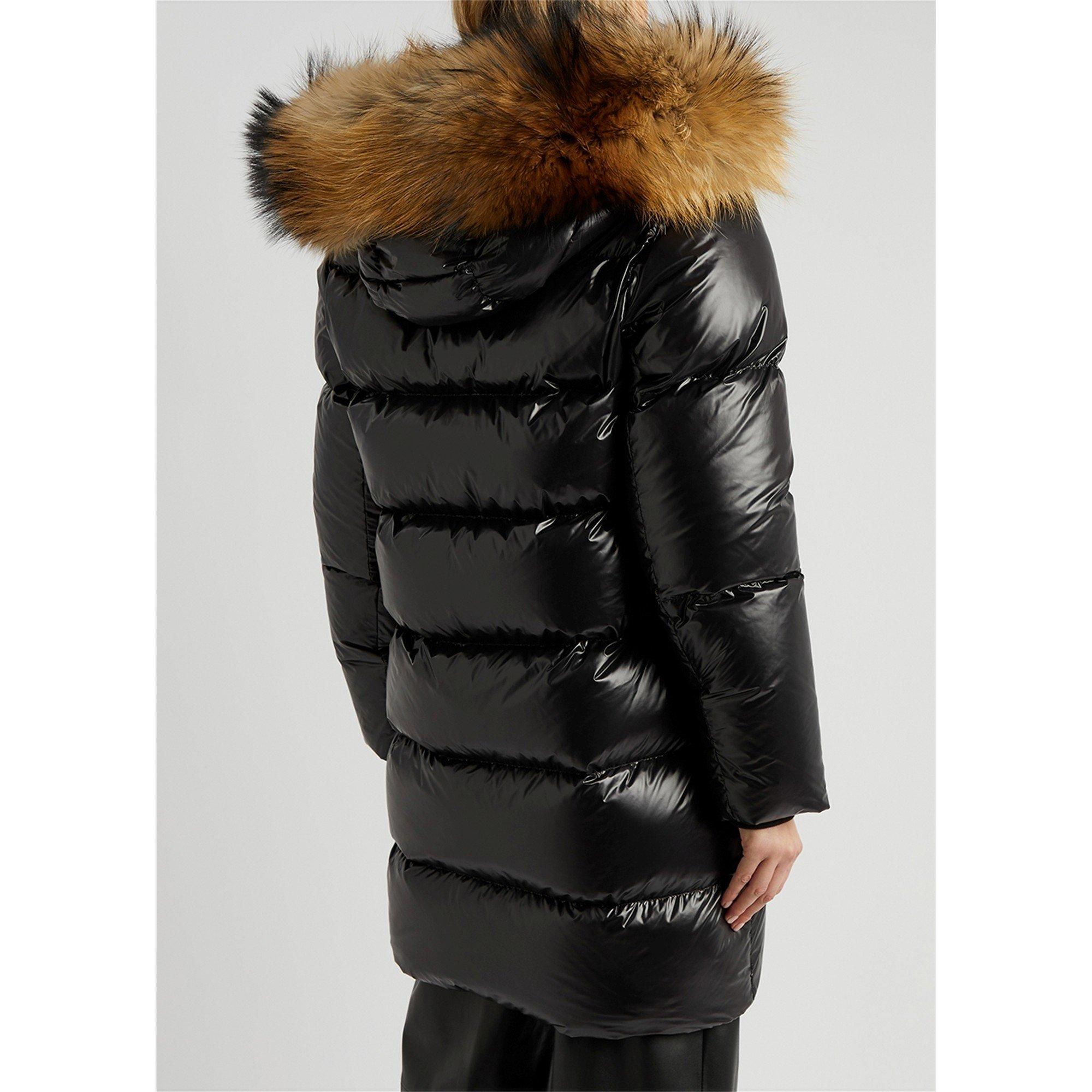 BLACK - Arctic Army - JKT LONG FUR SHINY PUFFER - 3