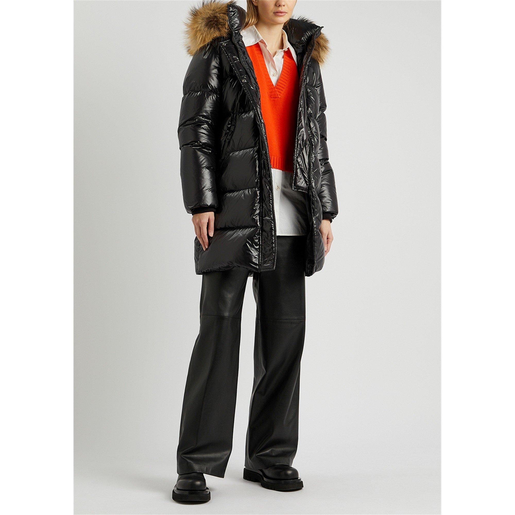 BLACK - Arctic Army - JKT LONG FUR SHINY PUFFER - 6