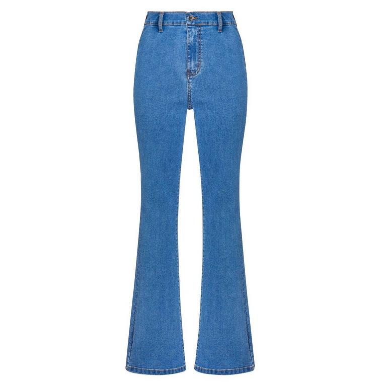 Bleu clair - Firetrap - Ladies Stretch shirt Jean shirtd - 1