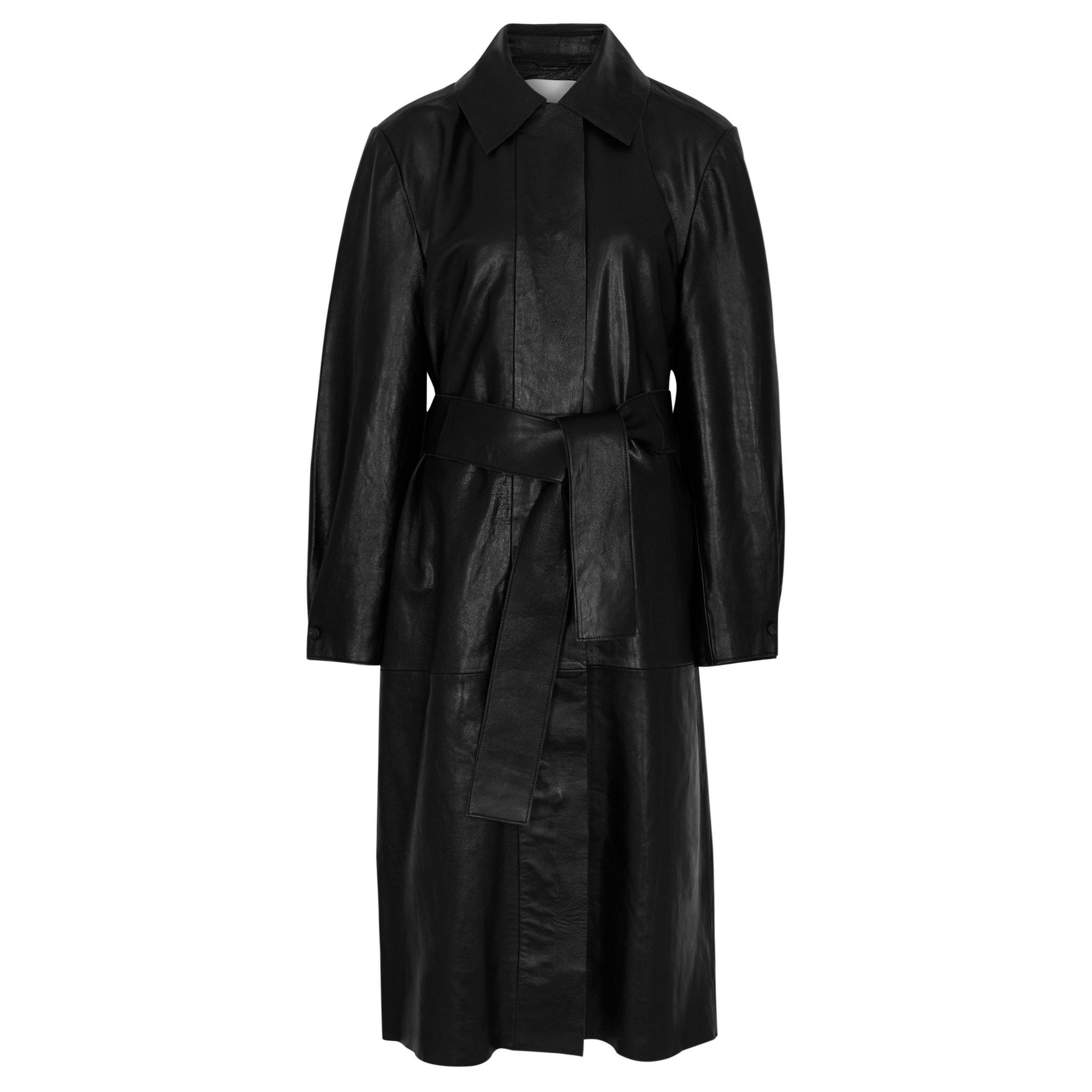 BLACK - Day Birger Et Mikkelson - C LS HARLOW LEATHER TRENCH - 1