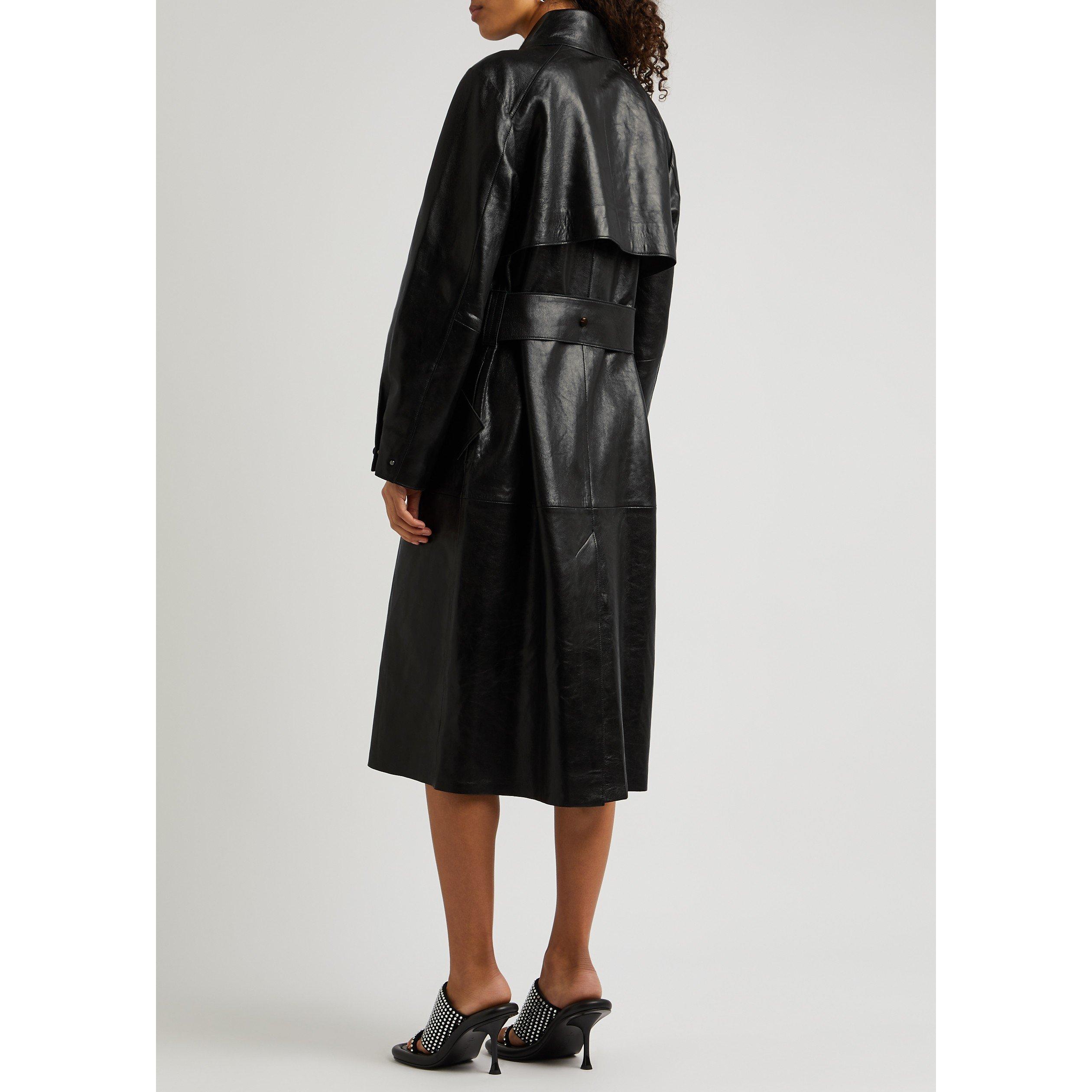 BLACK - Day Birger Et Mikkelson - C LS HARLOW LEATHER TRENCH - 3