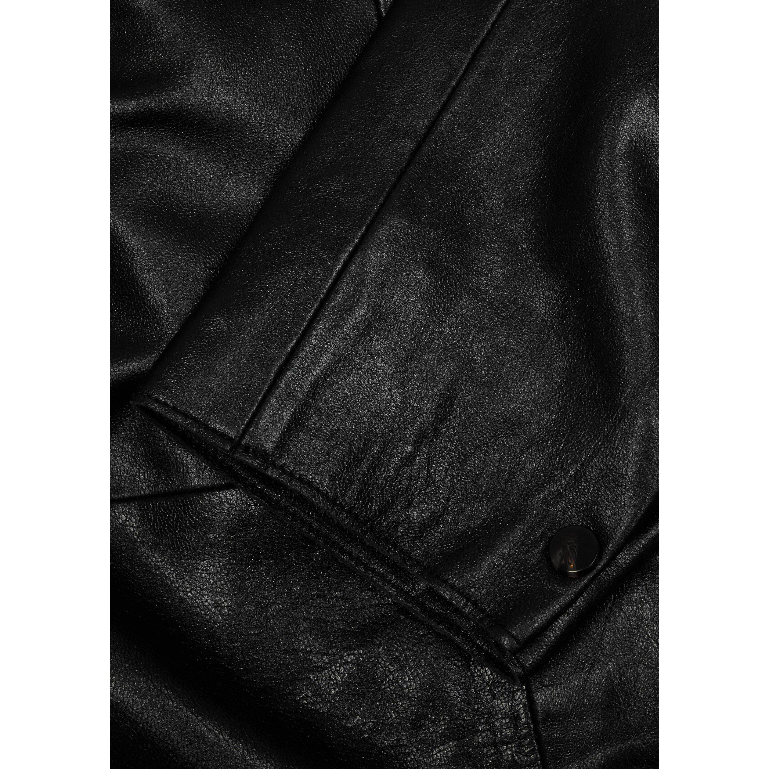 BLACK - Day Birger Et Mikkelson - C LS HARLOW LEATHER TRENCH - 4