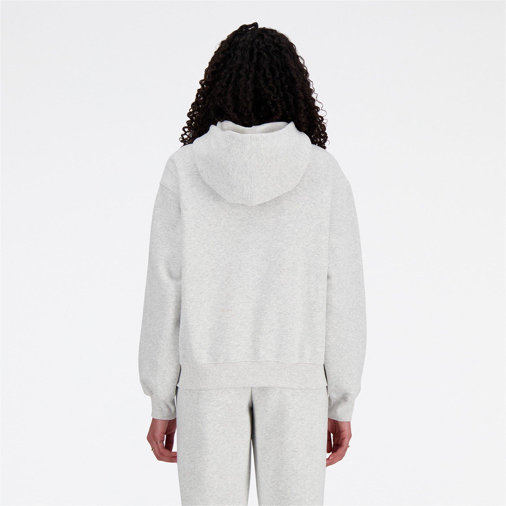 Grey Marl - New Balance - Women's French Terry Hoodie - 3