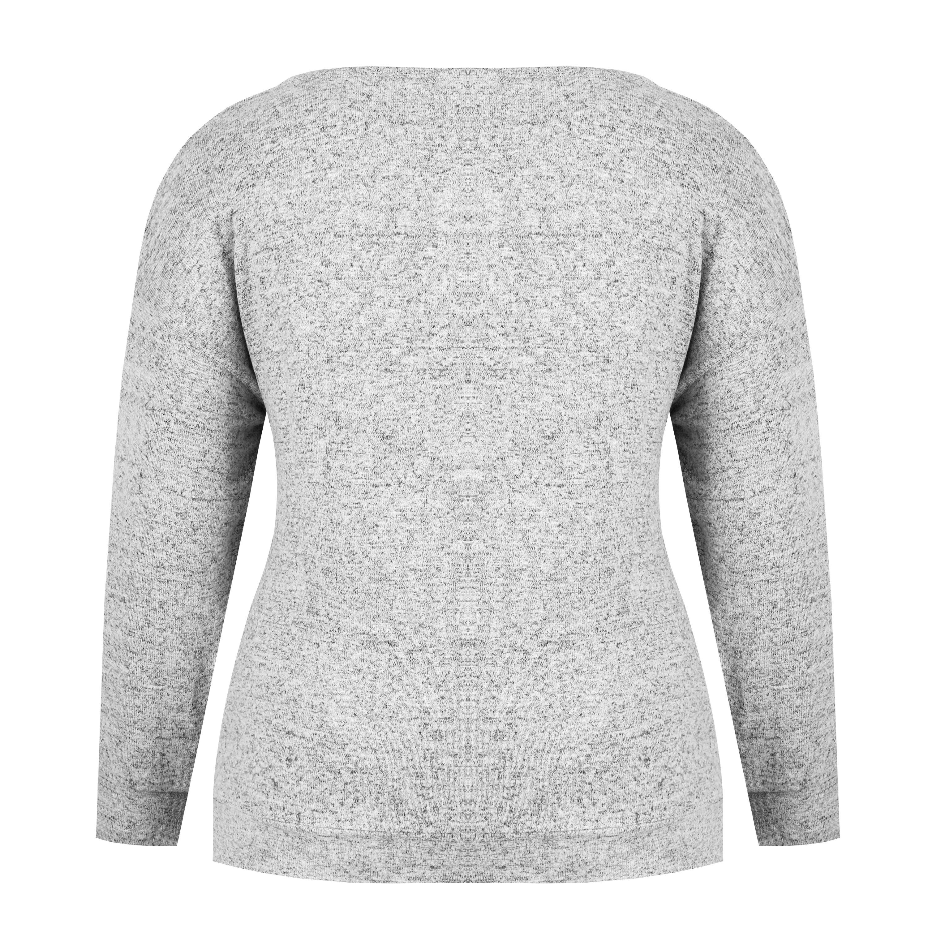 Grey Marl - Miso - Sft Flc Crew - 5