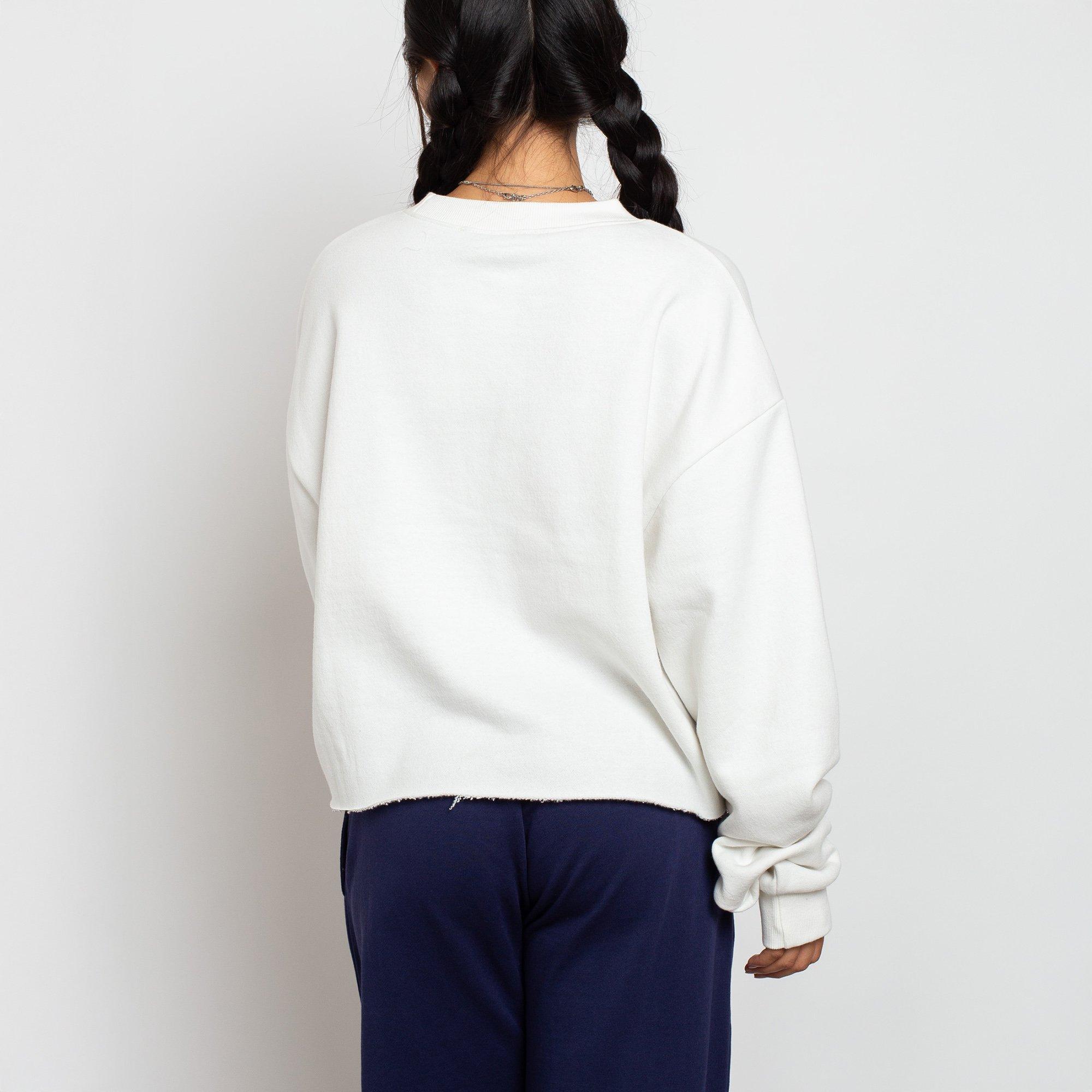 WHITE - Daisy Street - DS Graphic Cropped Sweater - 2