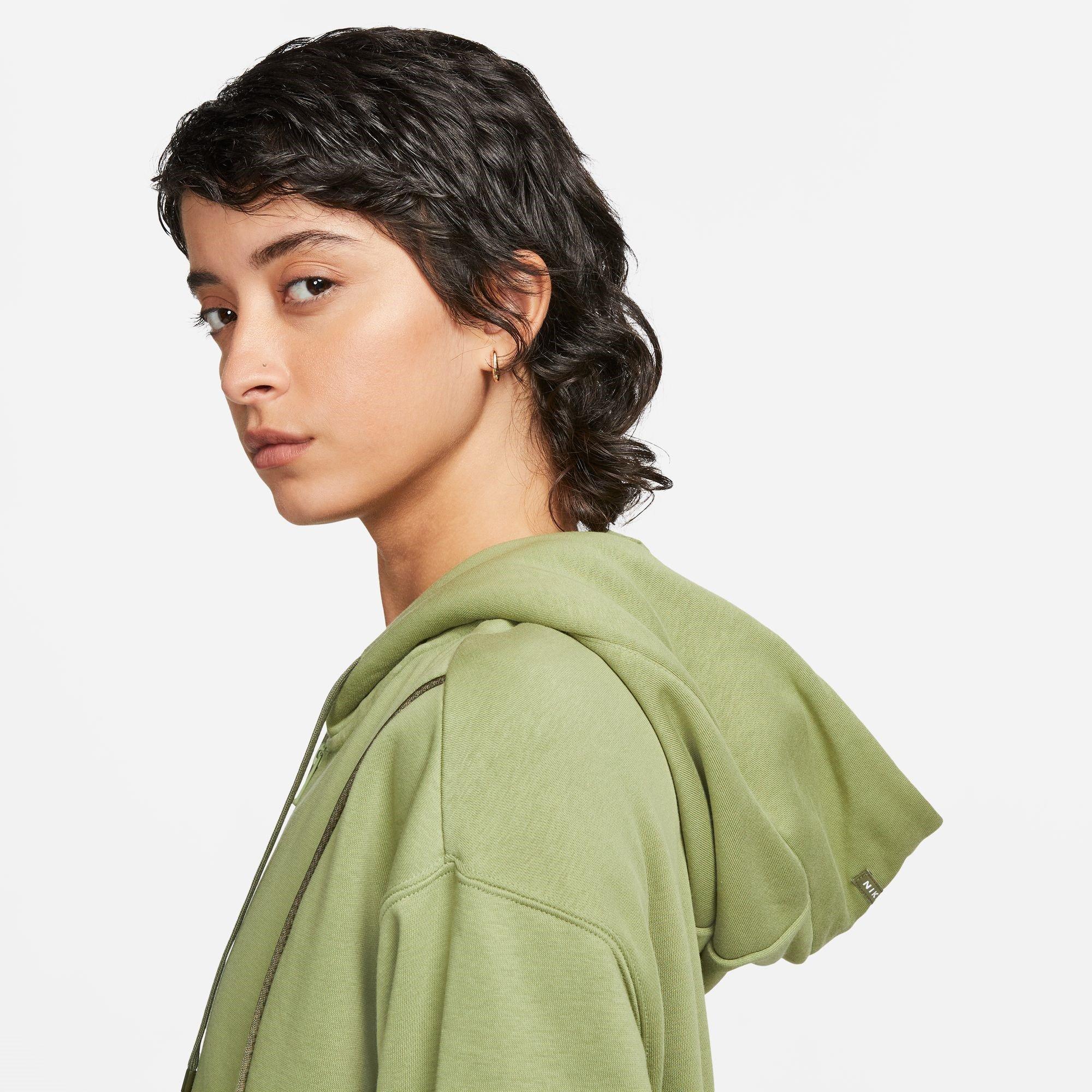 Alligator/ Olijf - Nike - Air Women's Full-Zip Fleece Hoodie - 4