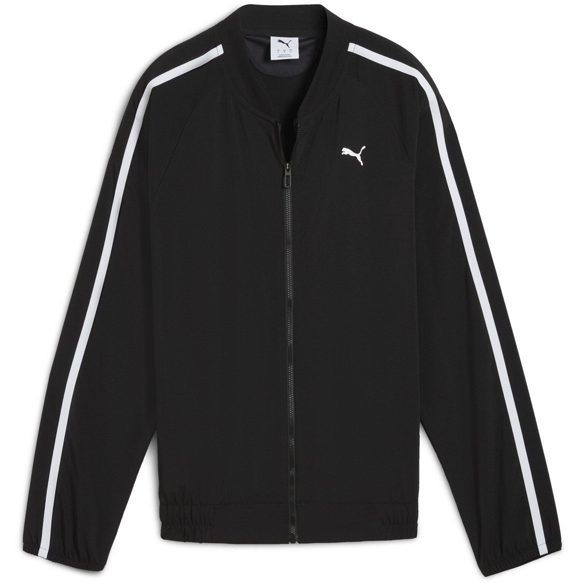 Puma Schwarz - Puma - Women's Floral Ribbon Woven Full Zip Tracksuit Top - 1