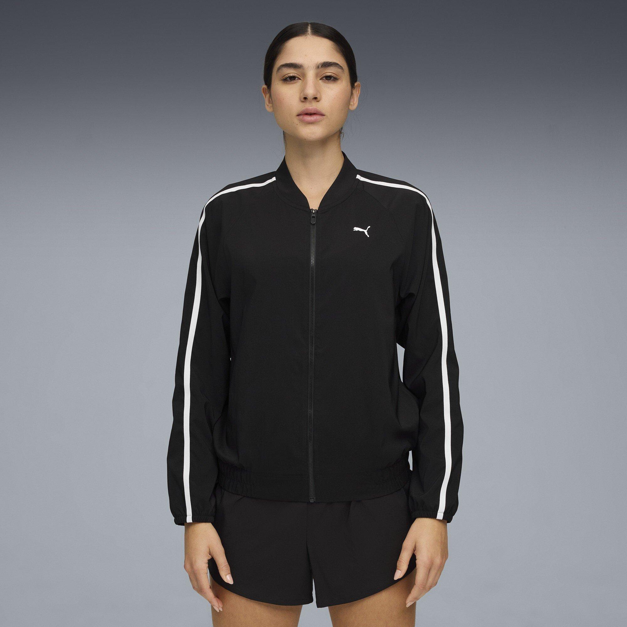 Puma Schwarz - Puma - Women's Floral Ribbon Woven Full Zip Tracksuit Top - 3
