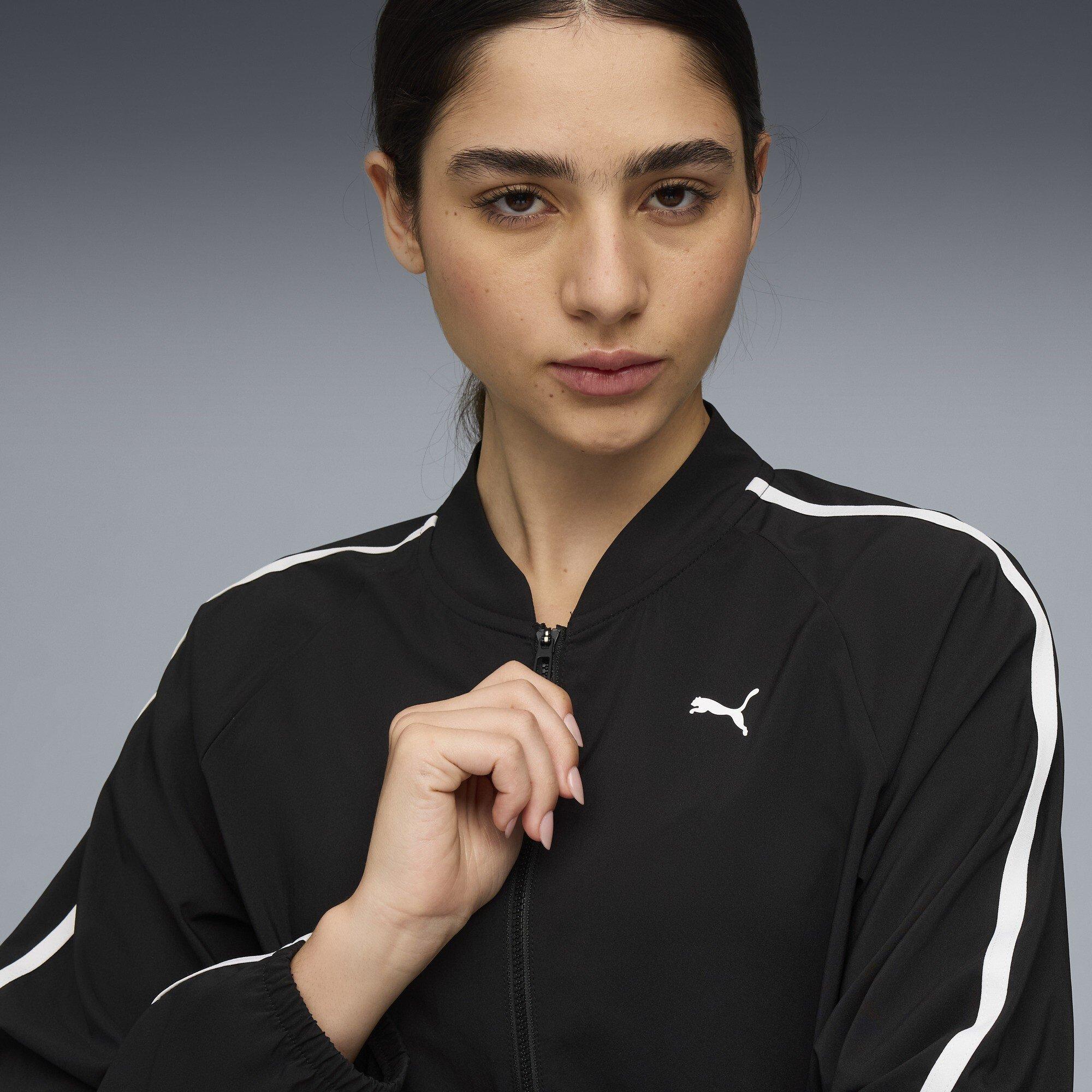 Puma Schwarz - Puma - Women's Floral Ribbon Woven Full Zip Tracksuit Top - 5