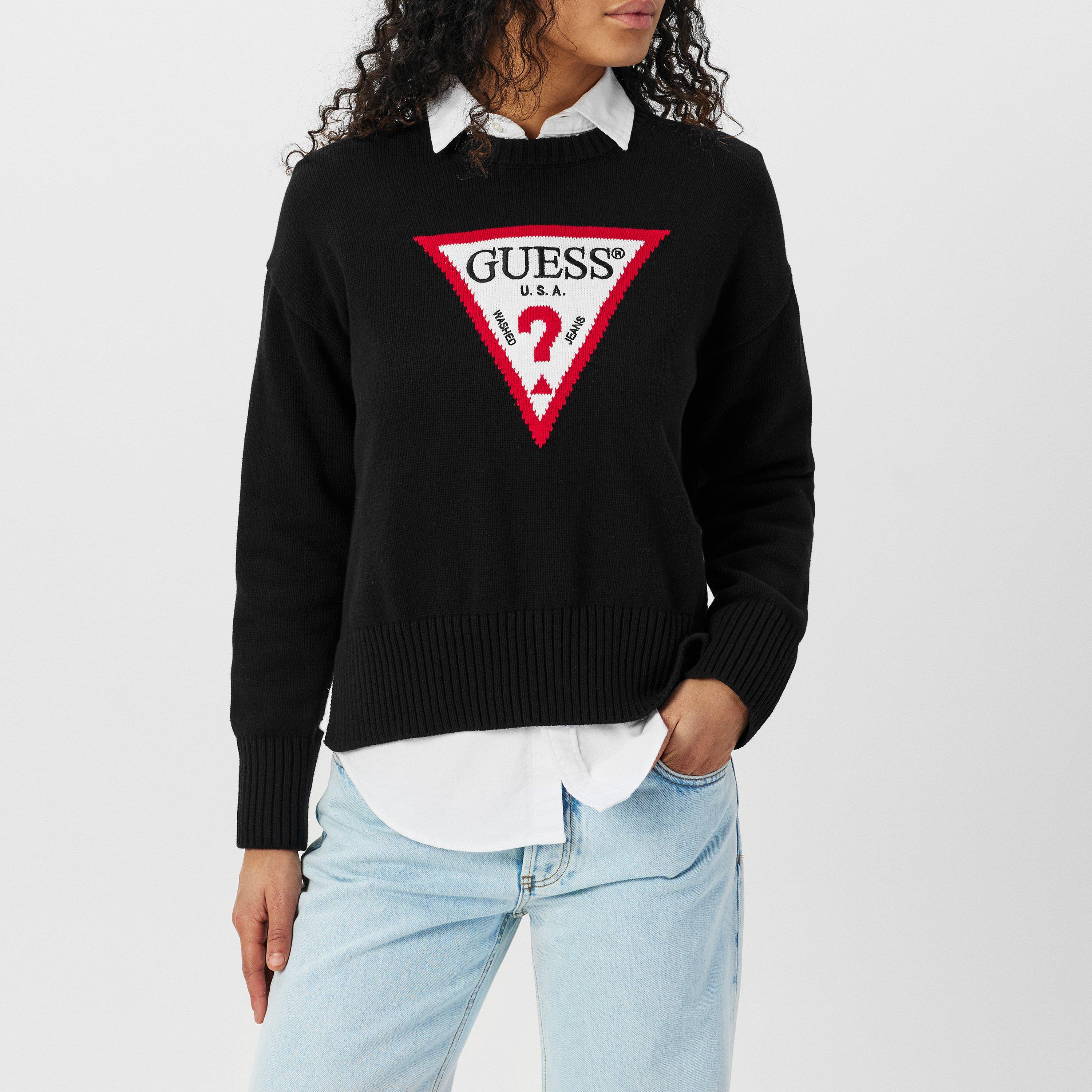 Jet Black - Guess - Triangle Knit Sweater - 3