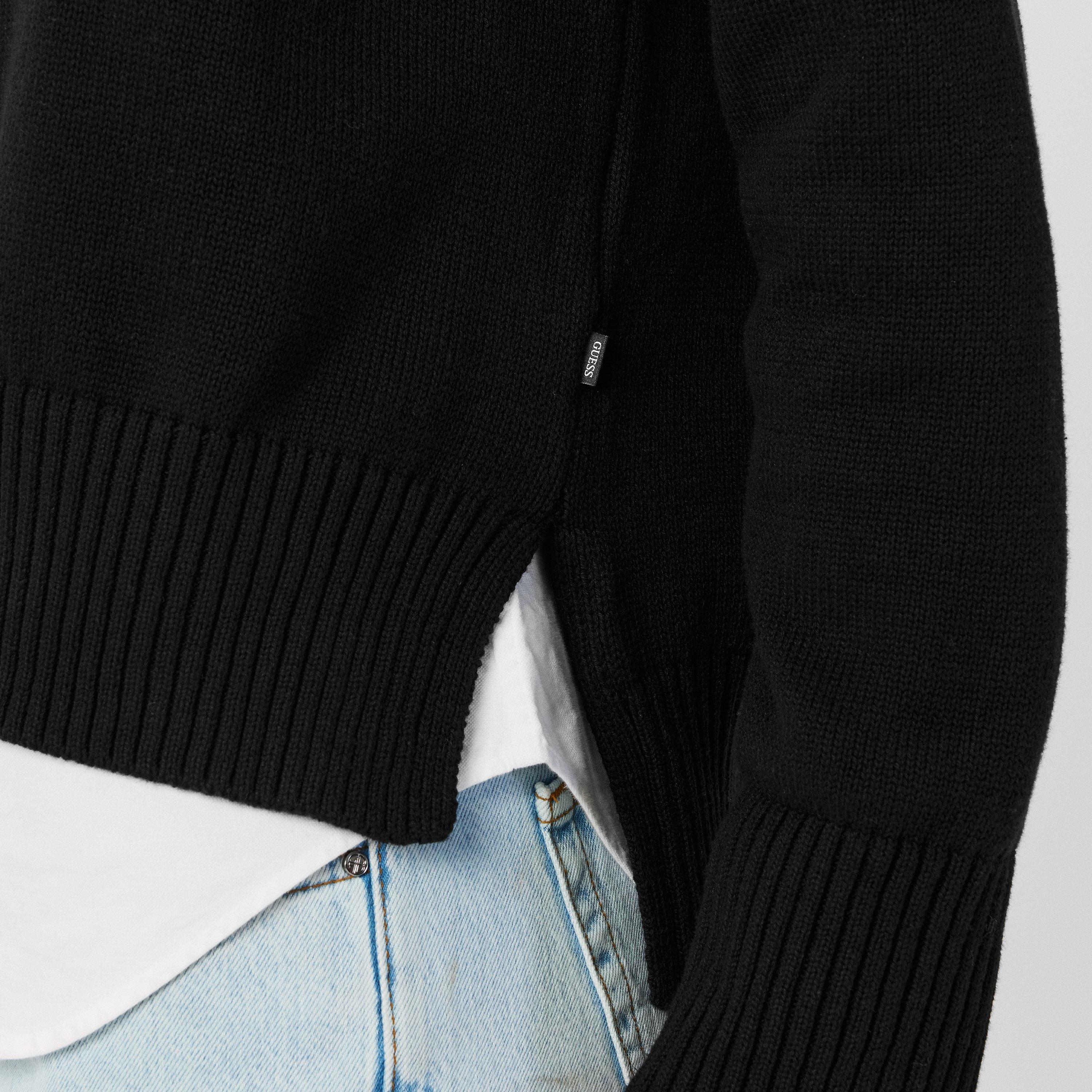 Jet Black - Guess - Triangle Knit Sweater - 5