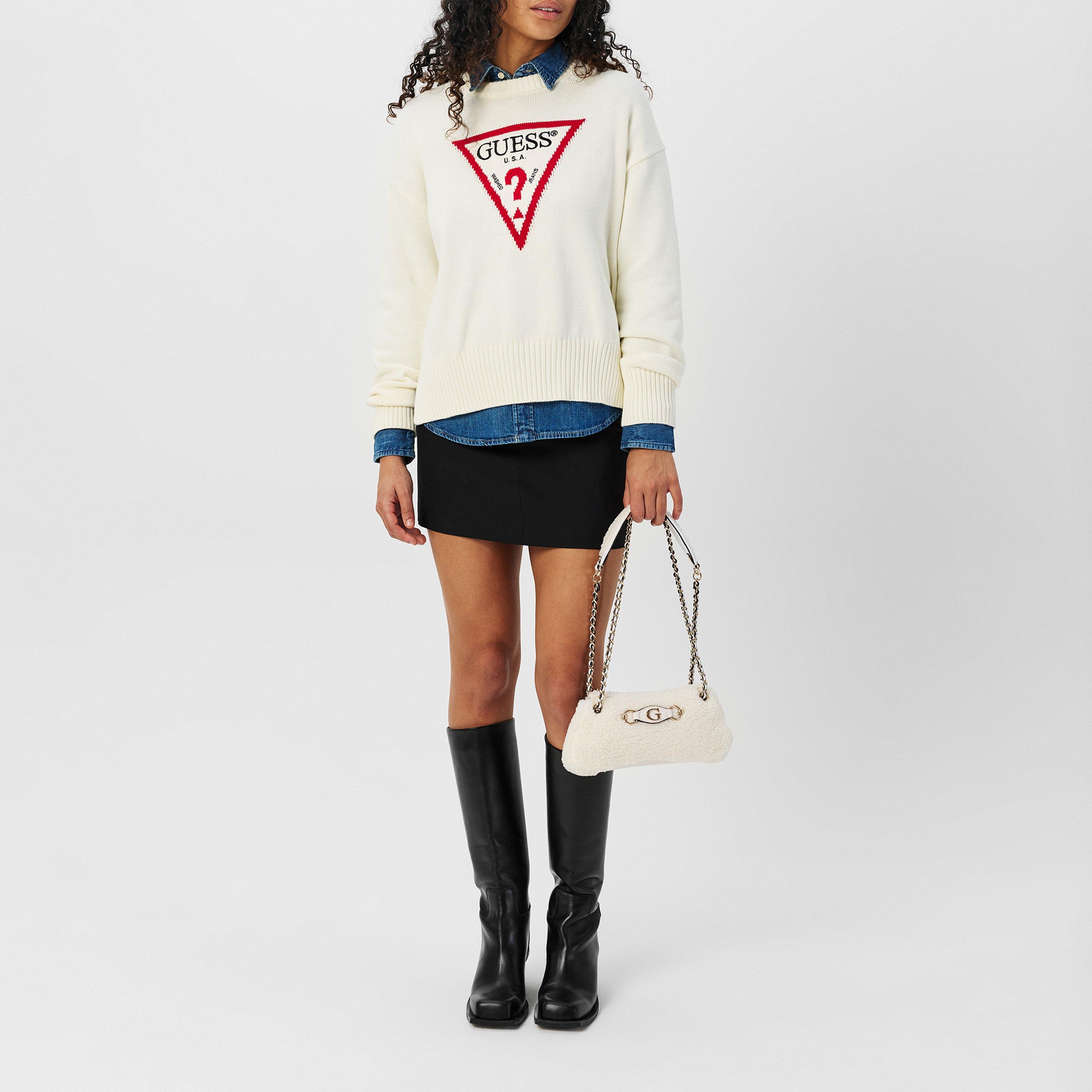 Bianco caldo - Guess - Triangle Knit Sweater - 6