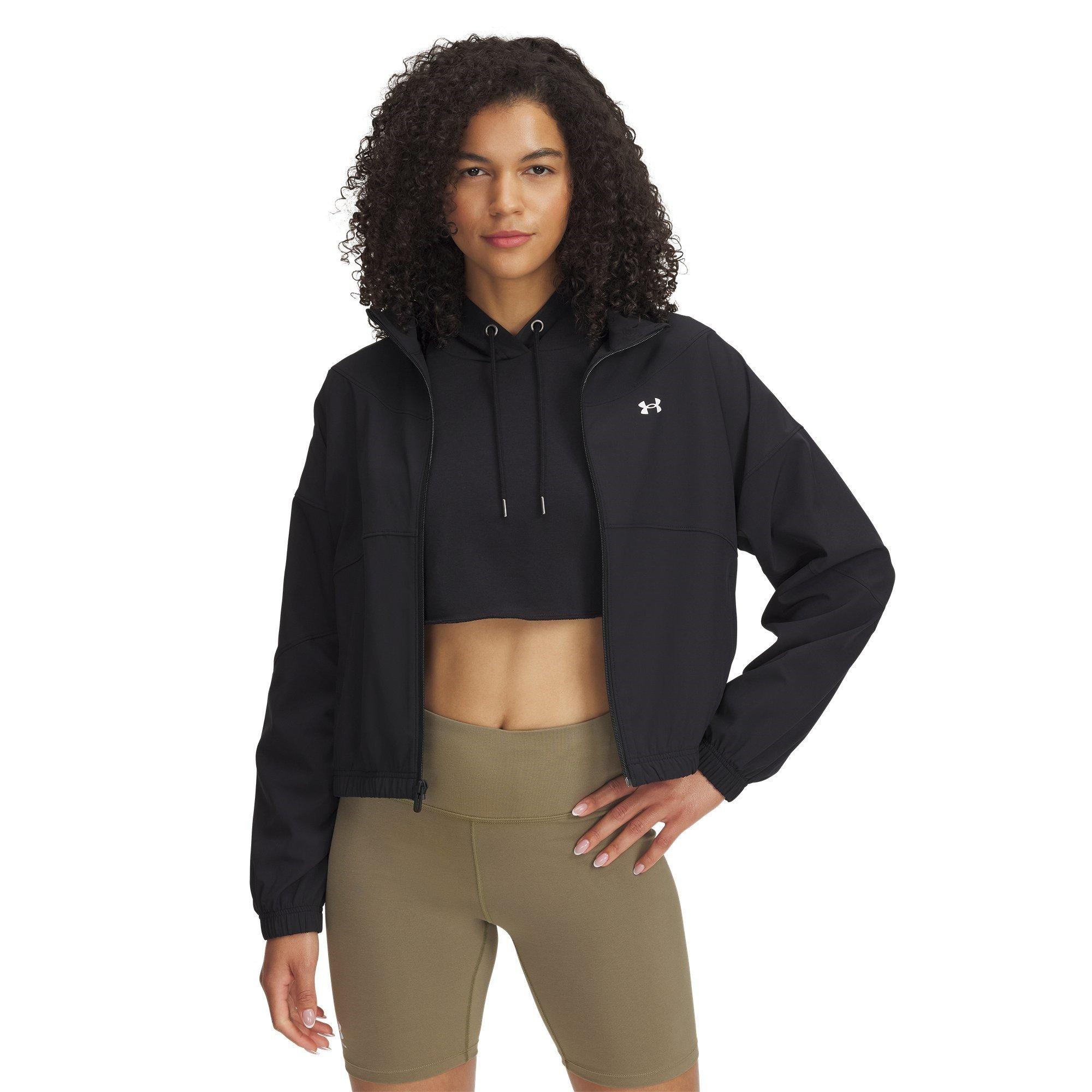 Black - Under Armour - Women's Rival Woven Tracksuit Top - 1