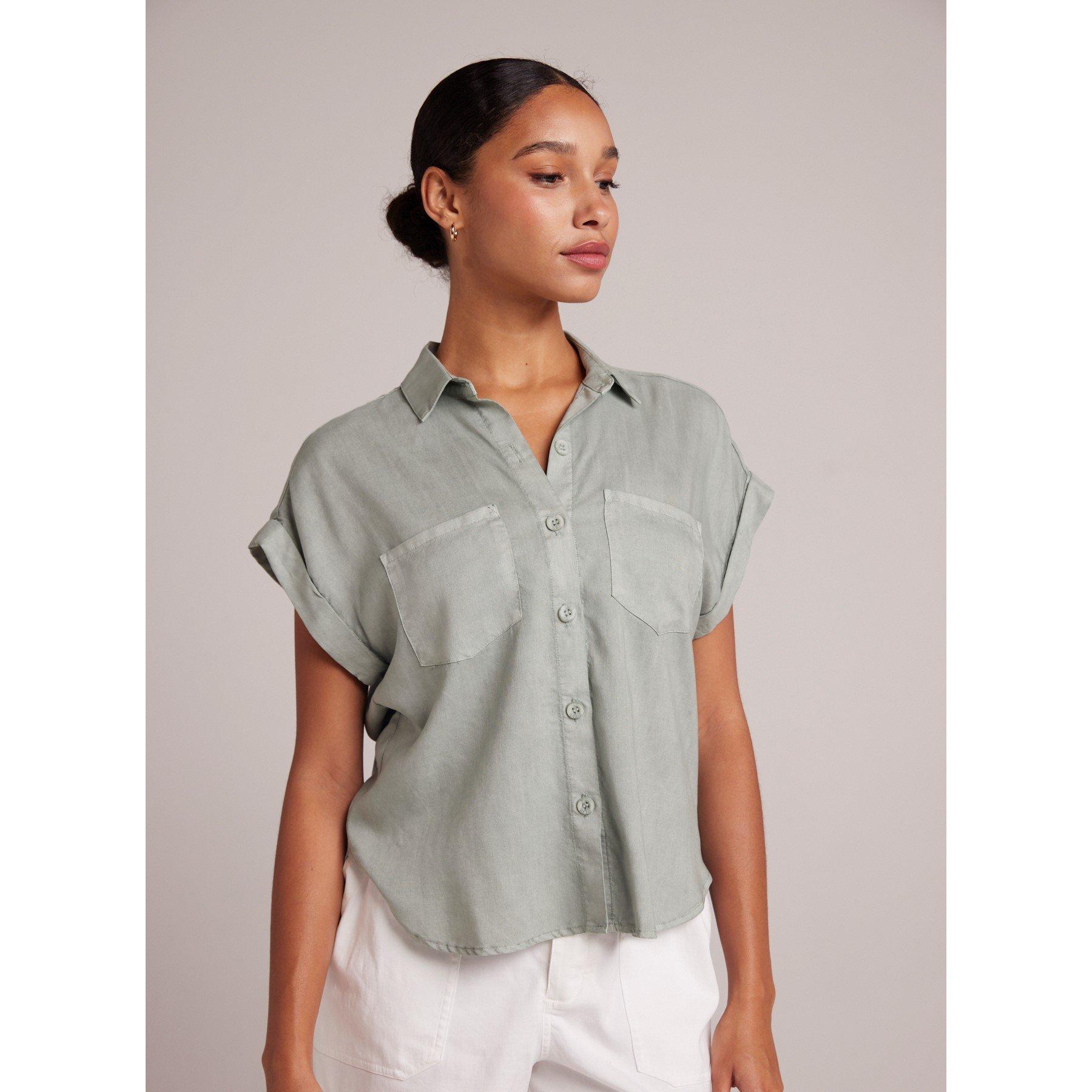 Bronze Maple - Bella Dahl - Women's Drop Shoulder Crew Sweatshirt - 2