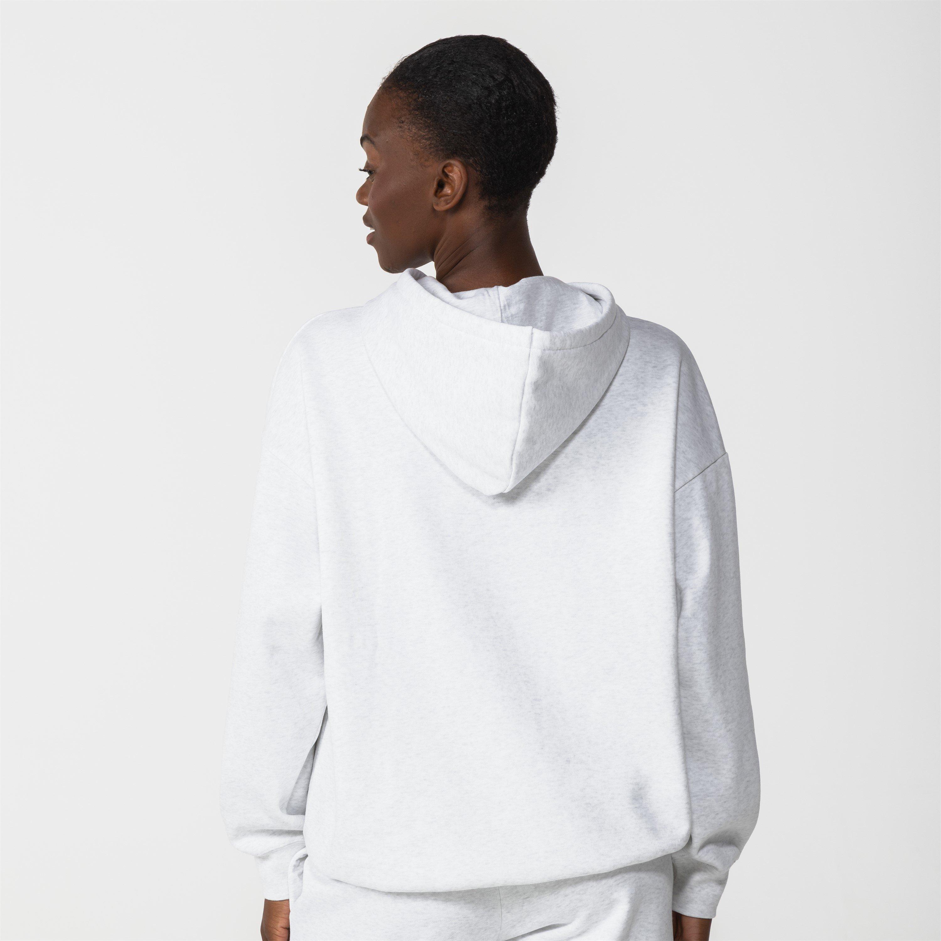 Ice Grey Marl - Puma - Women's Essentials Oversized Hoodie - 2